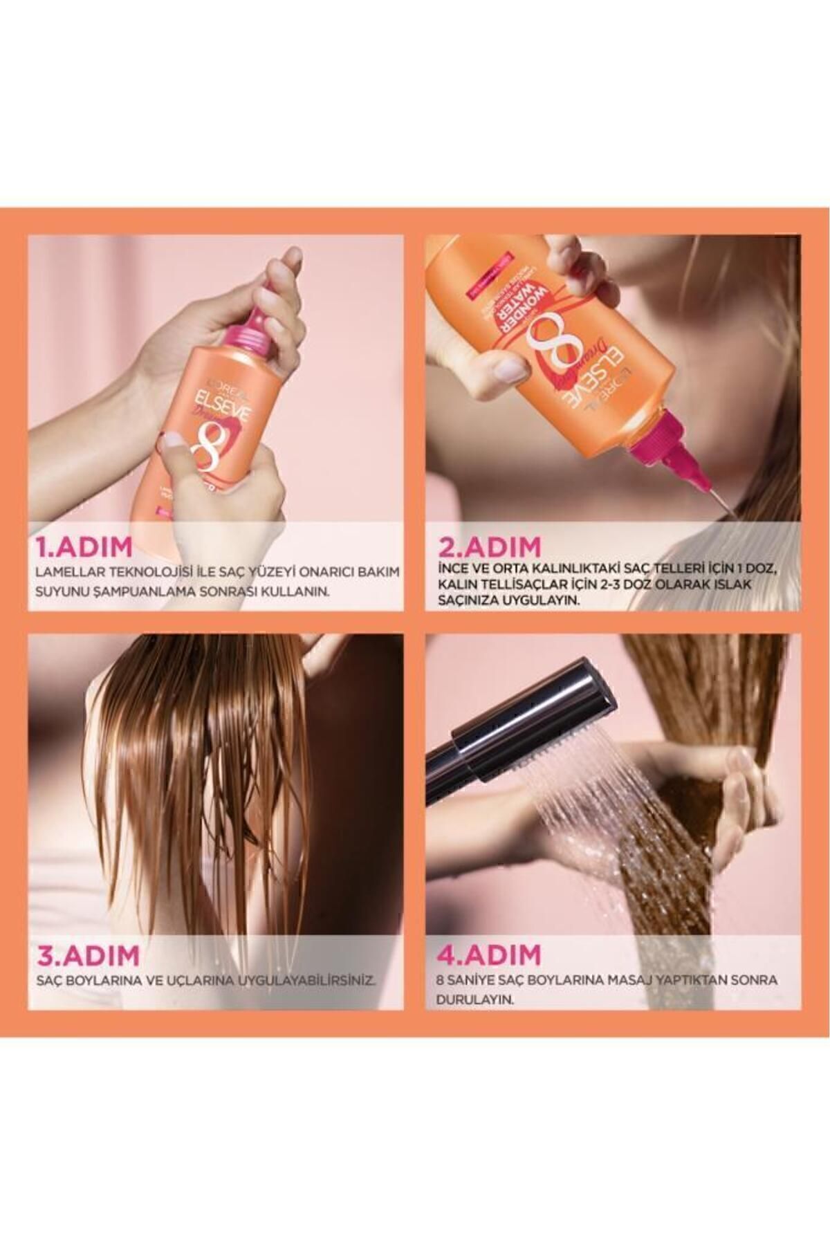 L'Oreal Paris-Sunkiss Color Lightening Gel - Elseve Dream Long Wonder Water 200ml Miracle Care Water 8
