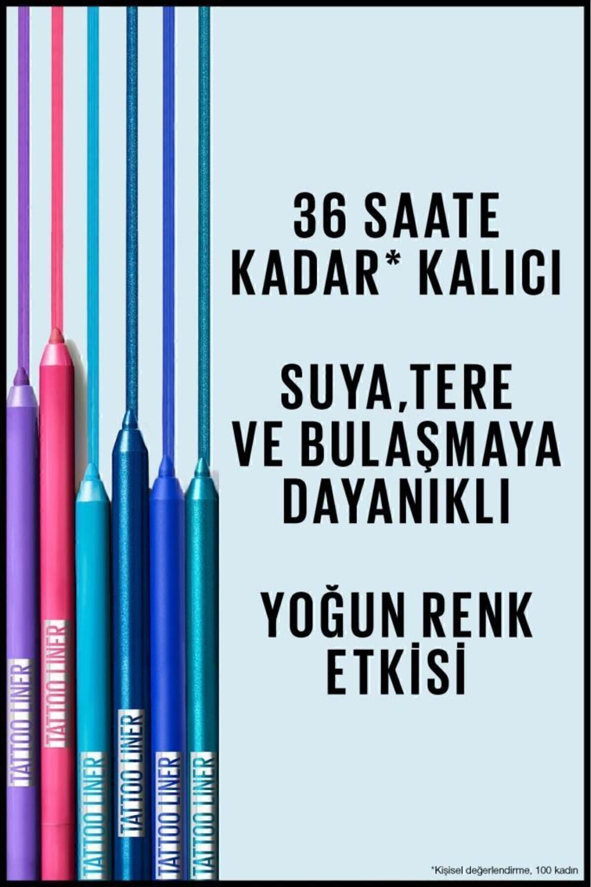 مداد چشم ژل لاینر تاتو - بلیس بورگوندی - آلو Maybelline New York