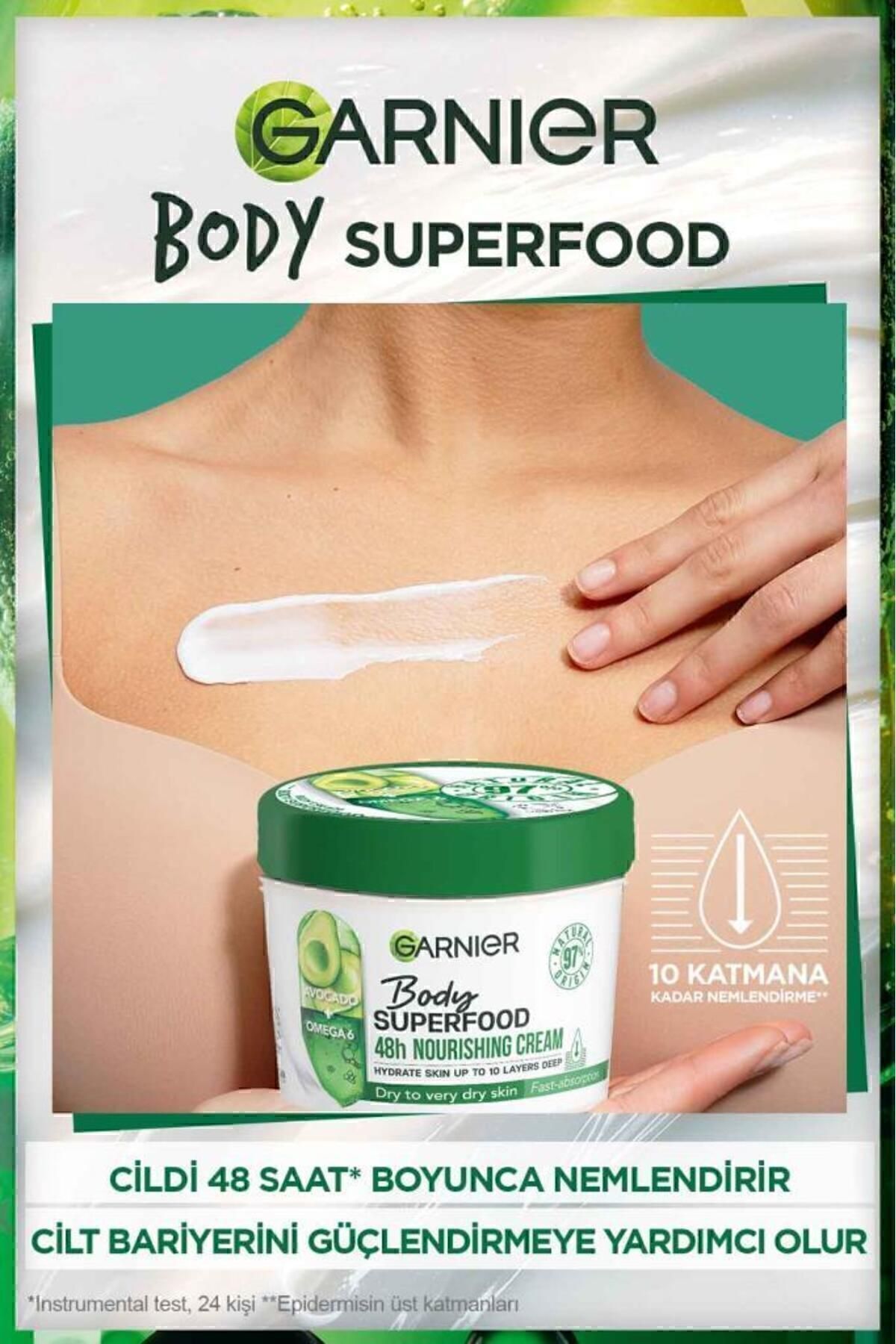 کرم بدن مغذی سوپر فود بدن Garnier