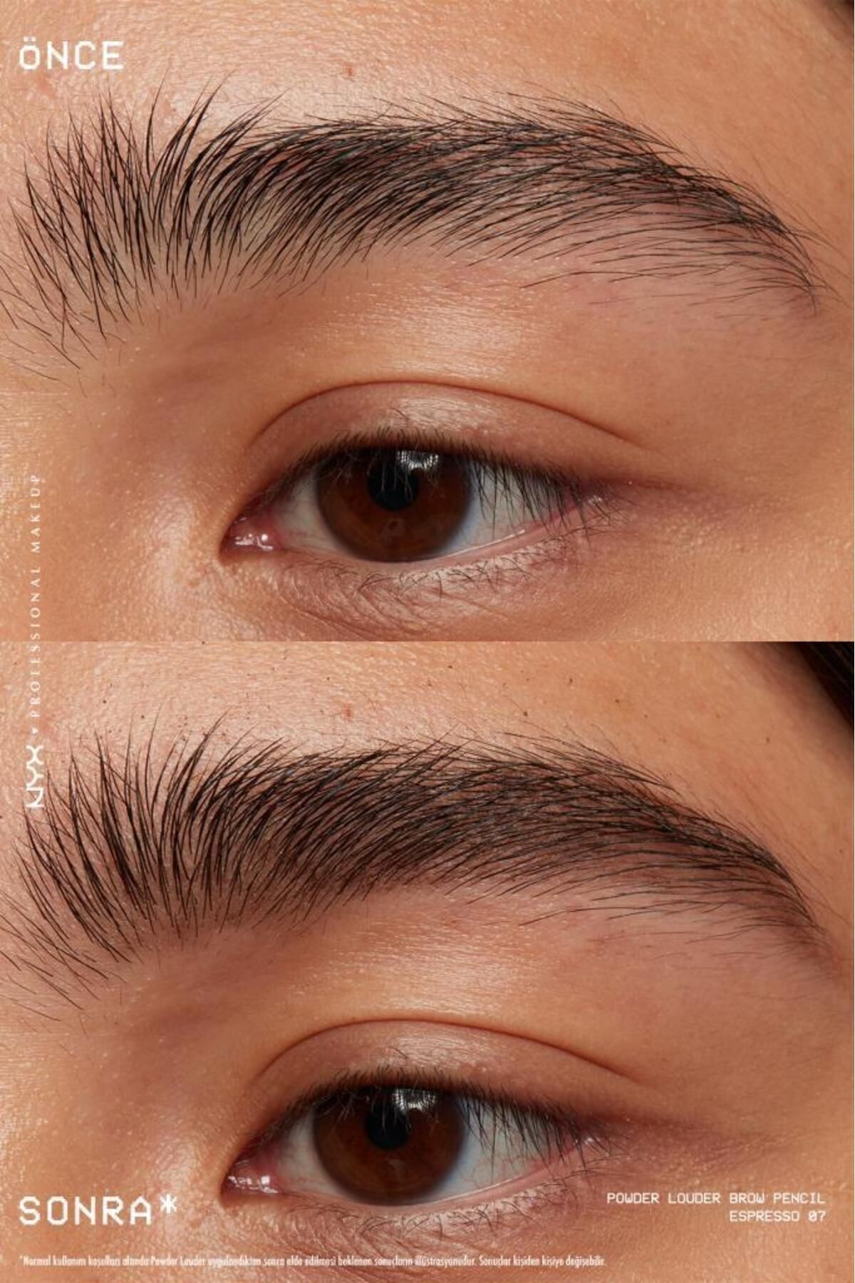 Powder Louder Pudralı Kaş Kalemi - 07 Espresso — قهوه‌ای NYXFMLPWDLPKKLM — تصویر 4 از 8