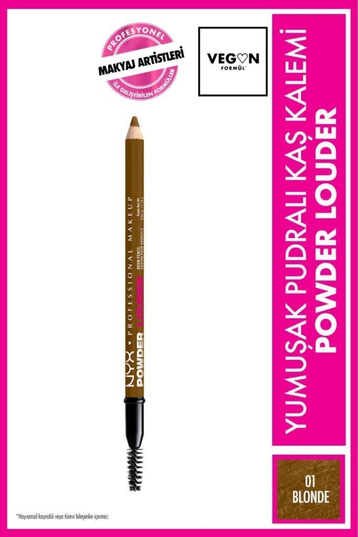 NYX Professional Makeup Powder Louder Pudralı Kaş Kalemi - 01 Blonde — زرد NYXFMLPWDLPKKLM
