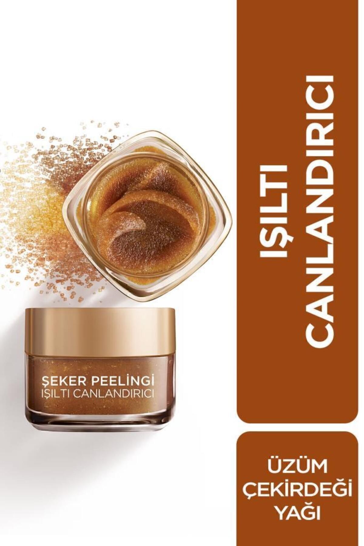 L'Oreal Paris STD Şeker Peelingi Işıltı Canlandırıcı Yüz Peelingi 50 ml Klasik
