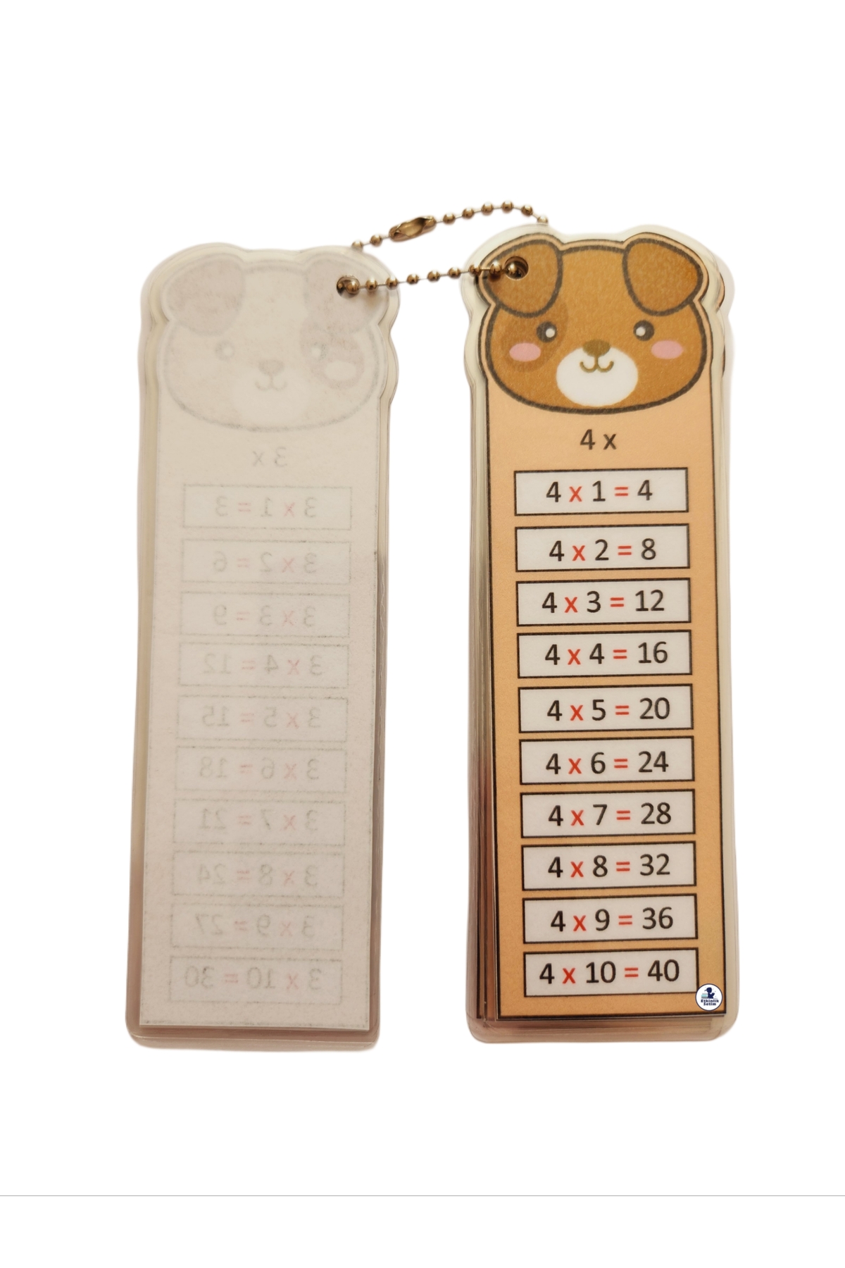 etkinliksetim Çarpım Tablosunu Öğreniyorum Pvc Kaplı Zincirli El Kartları fotoğrafı 2 (önizleme)