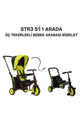 SmarTrike STR3 Plus 5’i 1 Arada Modüler Katlanabilir Bebek Arabası ve Üç Teke...