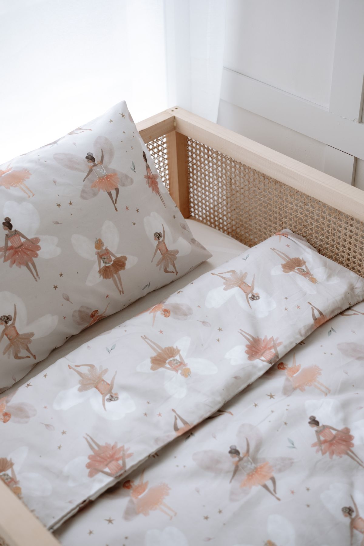 NOU-Fairy Garden Single Duvet Cover Set - Ballerina Fairies (160X220) 1