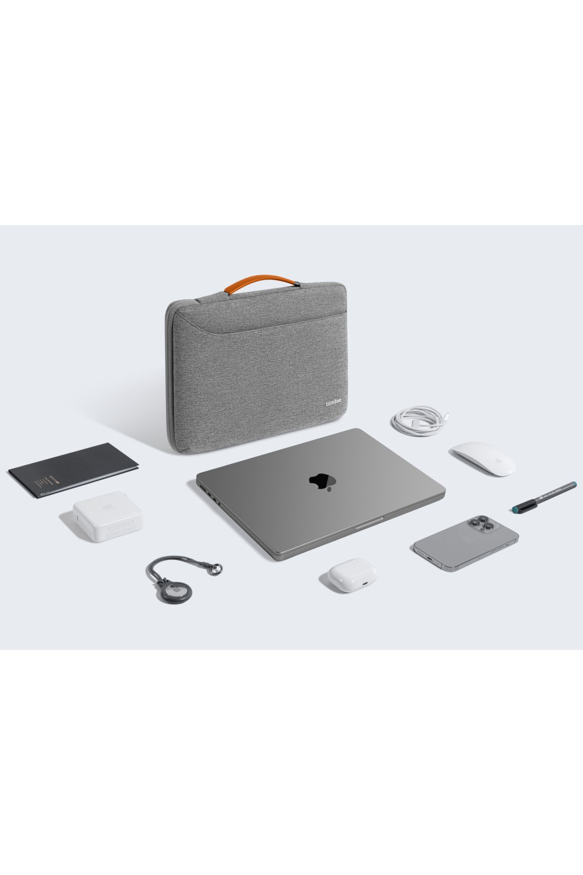 کیف نوت بوک خاکستری مدافع A22 15.6 اینچ PRO CASE Tomtoc