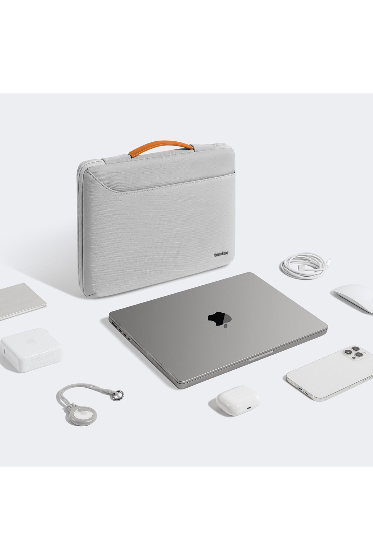 کیف نوت بوک خاکستری A22 14 INC PRO CASE Tomtoc