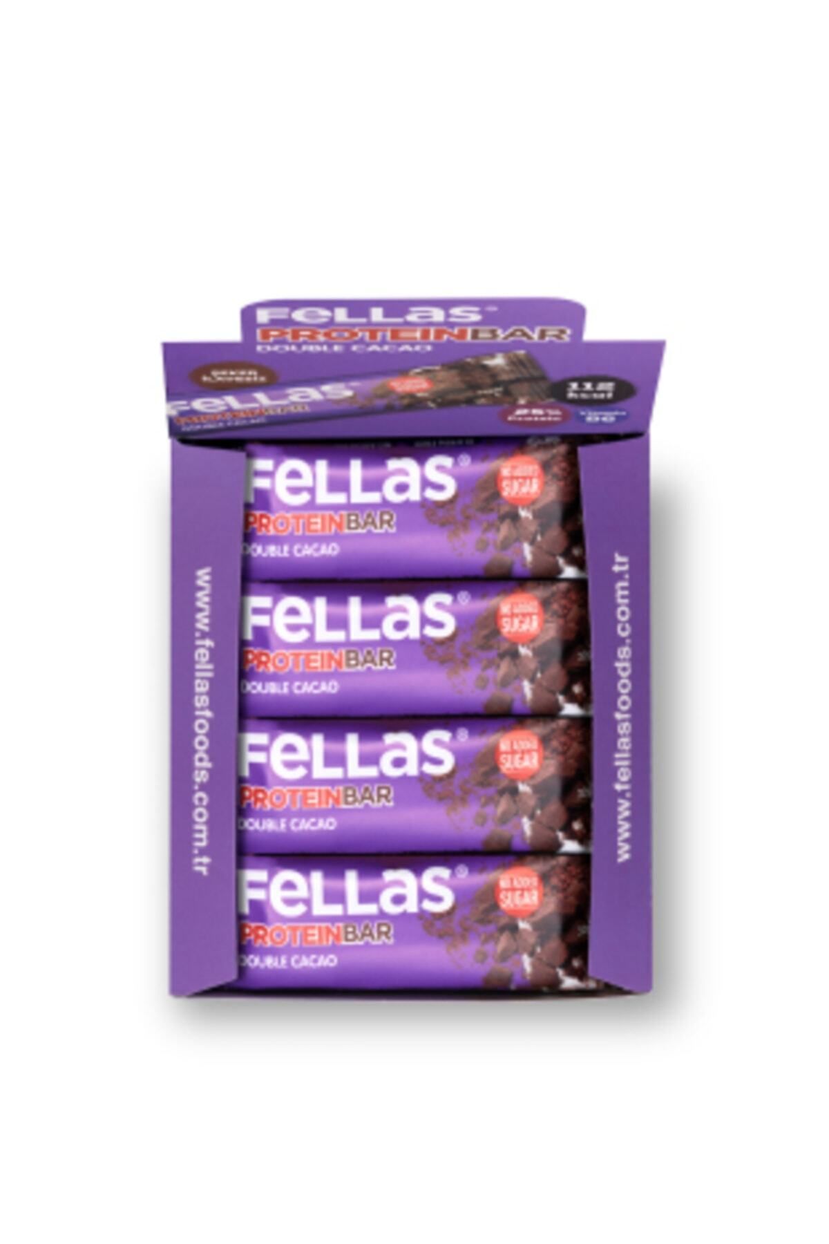 Fellas-32 gr x 12 Double Cocoa Protein Bars 4