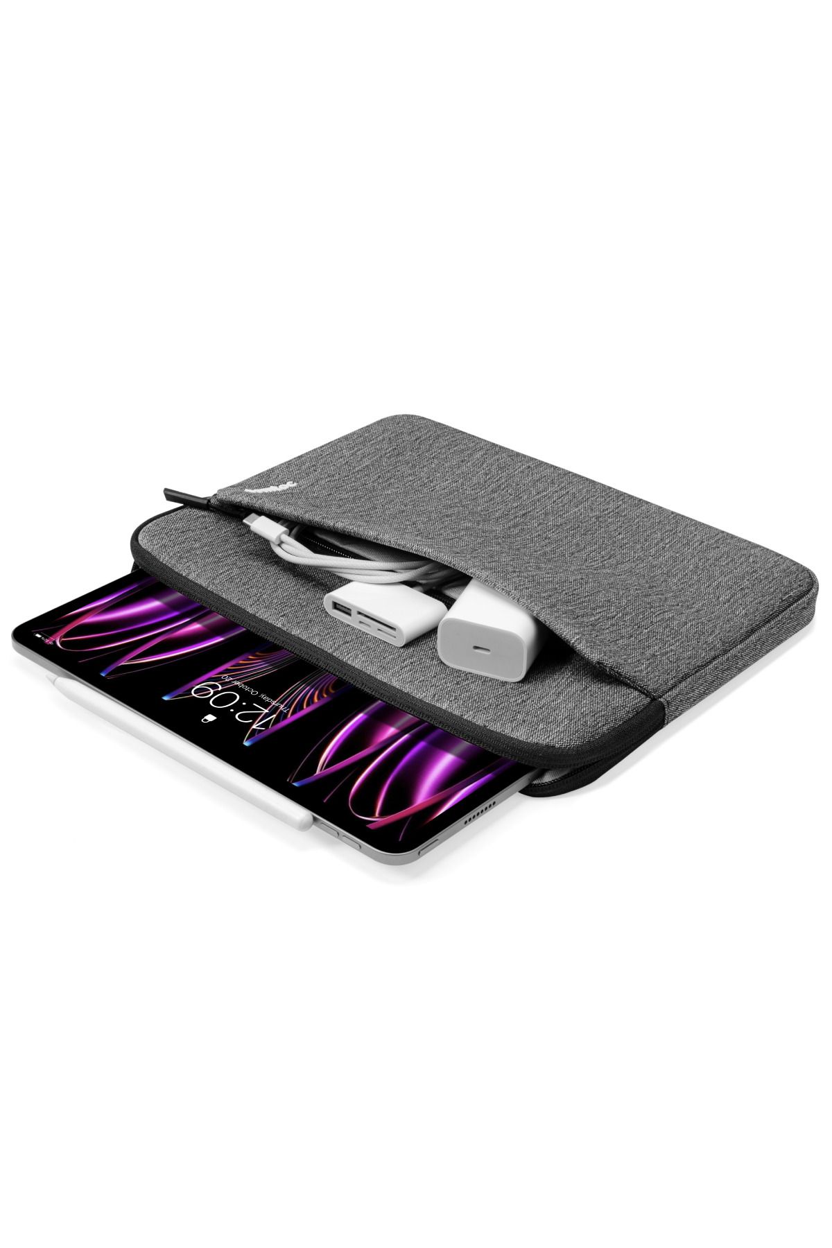 کیف نوت بوک خاکستری سریال سبک ضد آب 12.9 اینچ IPAD رایانه لوحی PC CASE Tomtoc