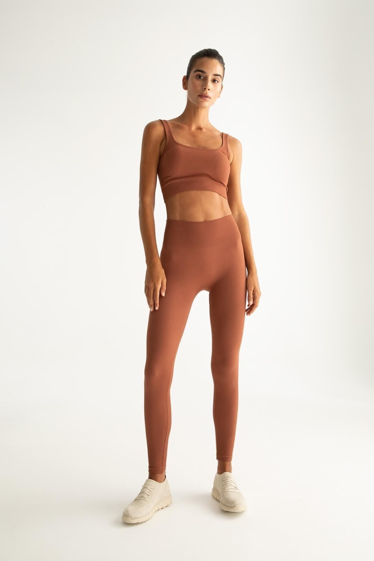DeFacto-Legginsy bezszwowe z wysokim stanem - Fit Z2316Az22Au 2