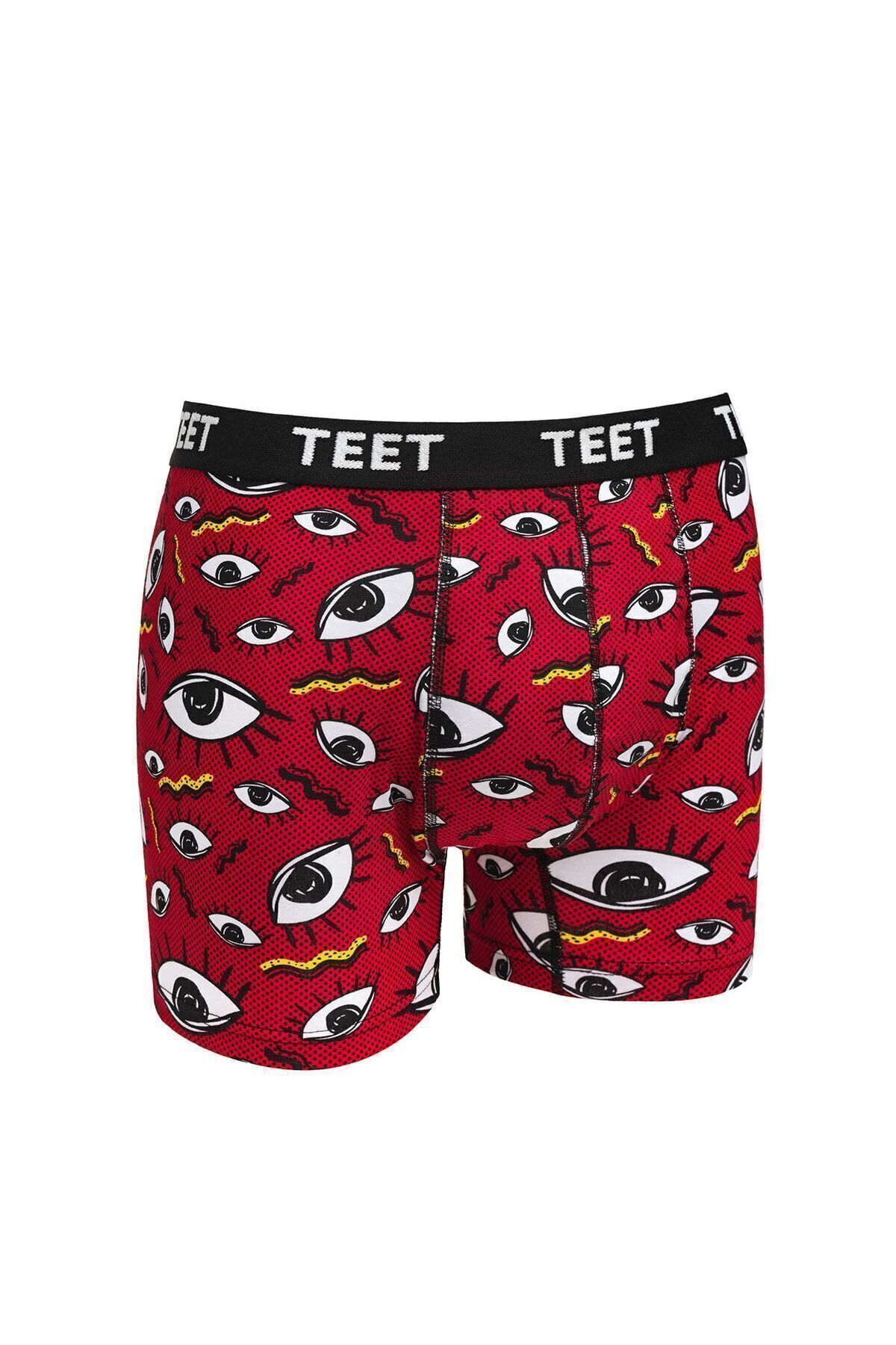 TEET-Boxer pentru bărbați Premium Set de 5 Bumbac Lycra Model Full Mold 3