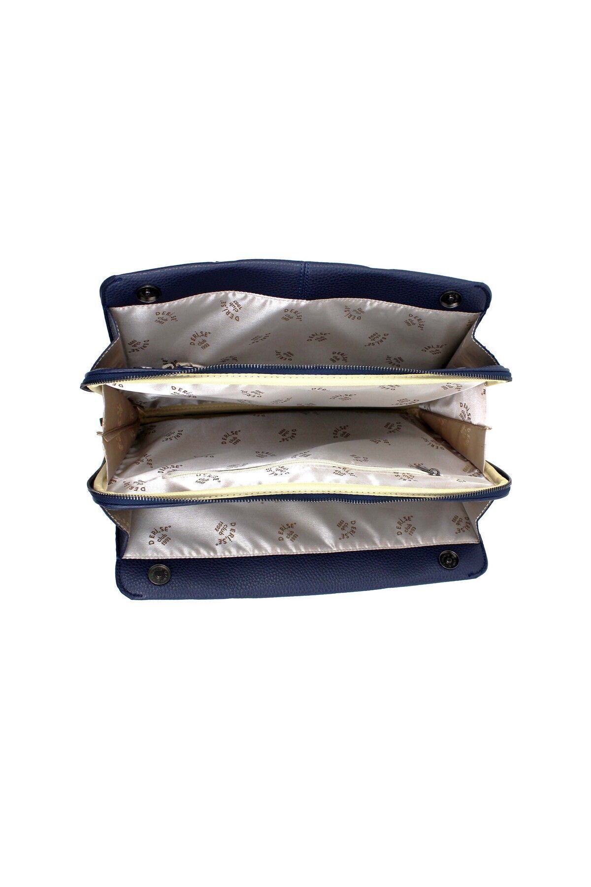 deri,se club  Kadın Lacivert Askılı Dosya Evrak 13 & 14 Inç Laptop Ve Evrak Çantası - Görsel 8