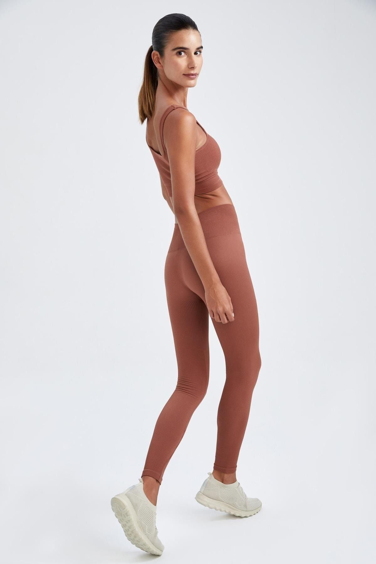 DeFacto-Legginsy bezszwowe z wysokim stanem - Fit Z2316Az22Au 5