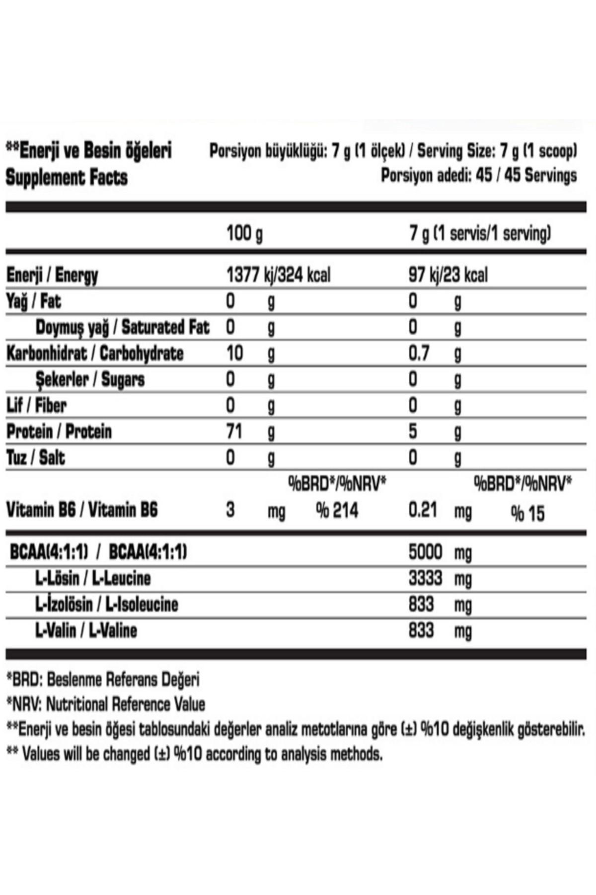 Amino Kombinasyonu 6 (Glutamine + Bcaa 315 Gr + Arginine Powder) 4