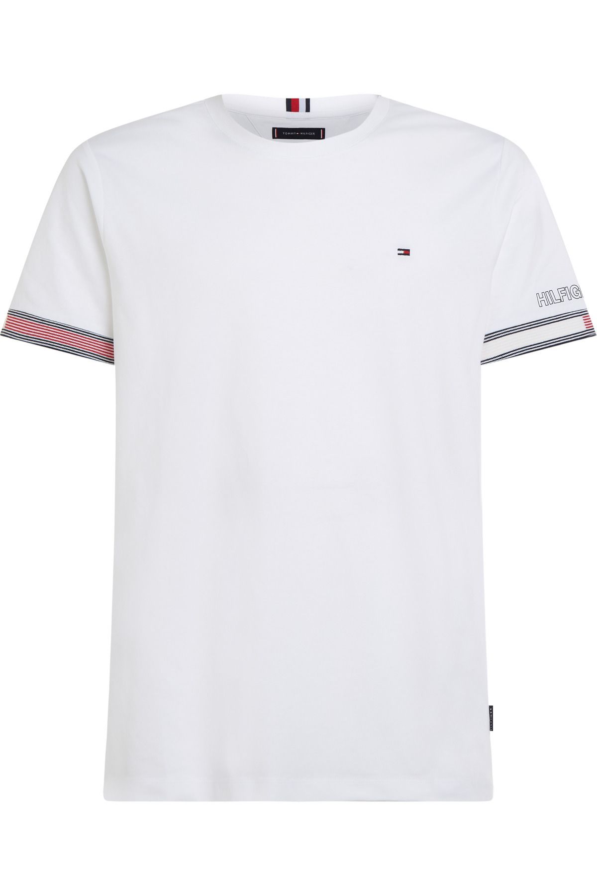 تی شرت سفید مردانه پرچم کاف اورجینال Tommy Hilfiger
