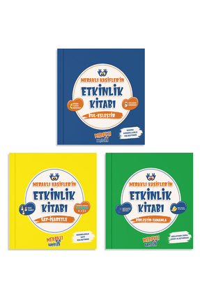 Meraklı Kaşifler 'in Etkinlik Kitabı Seti Bul - Eşleştir / Say - İşaretle / B...