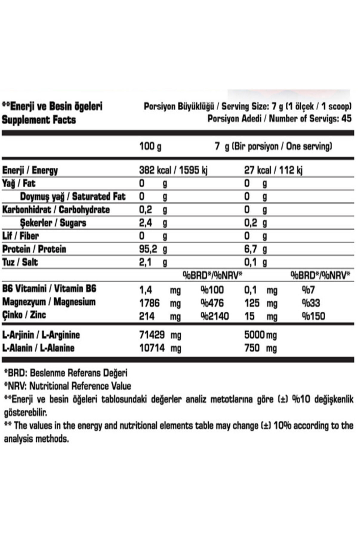 Amino Kombinasyonu 6 (Glutamine + Bcaa 315 Gr + Arginine Powder) 2