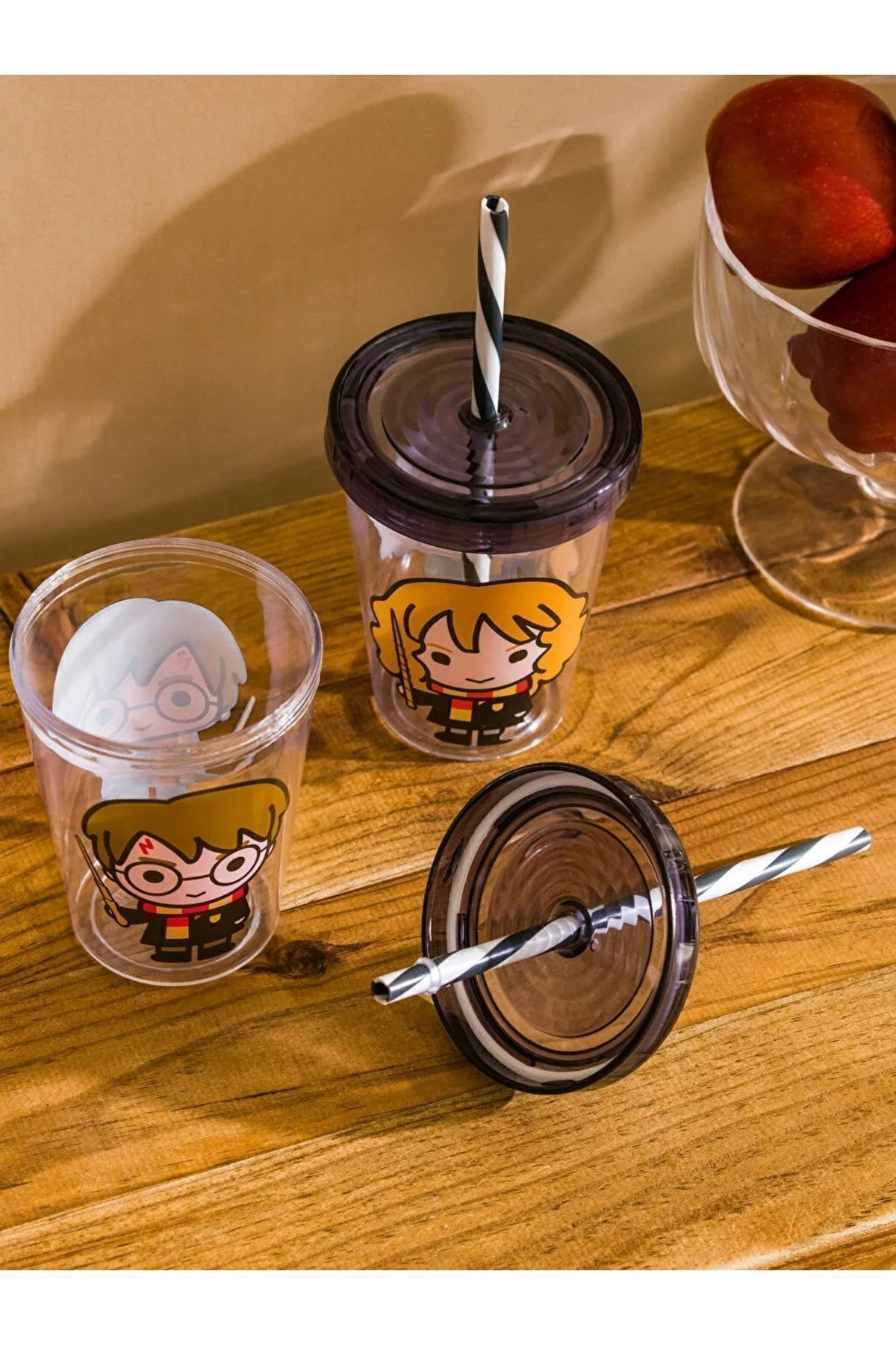 LC Waikiki-LCW HOME Harry Potter Printed Glass with Straw 2 Pack 450 Ml 2