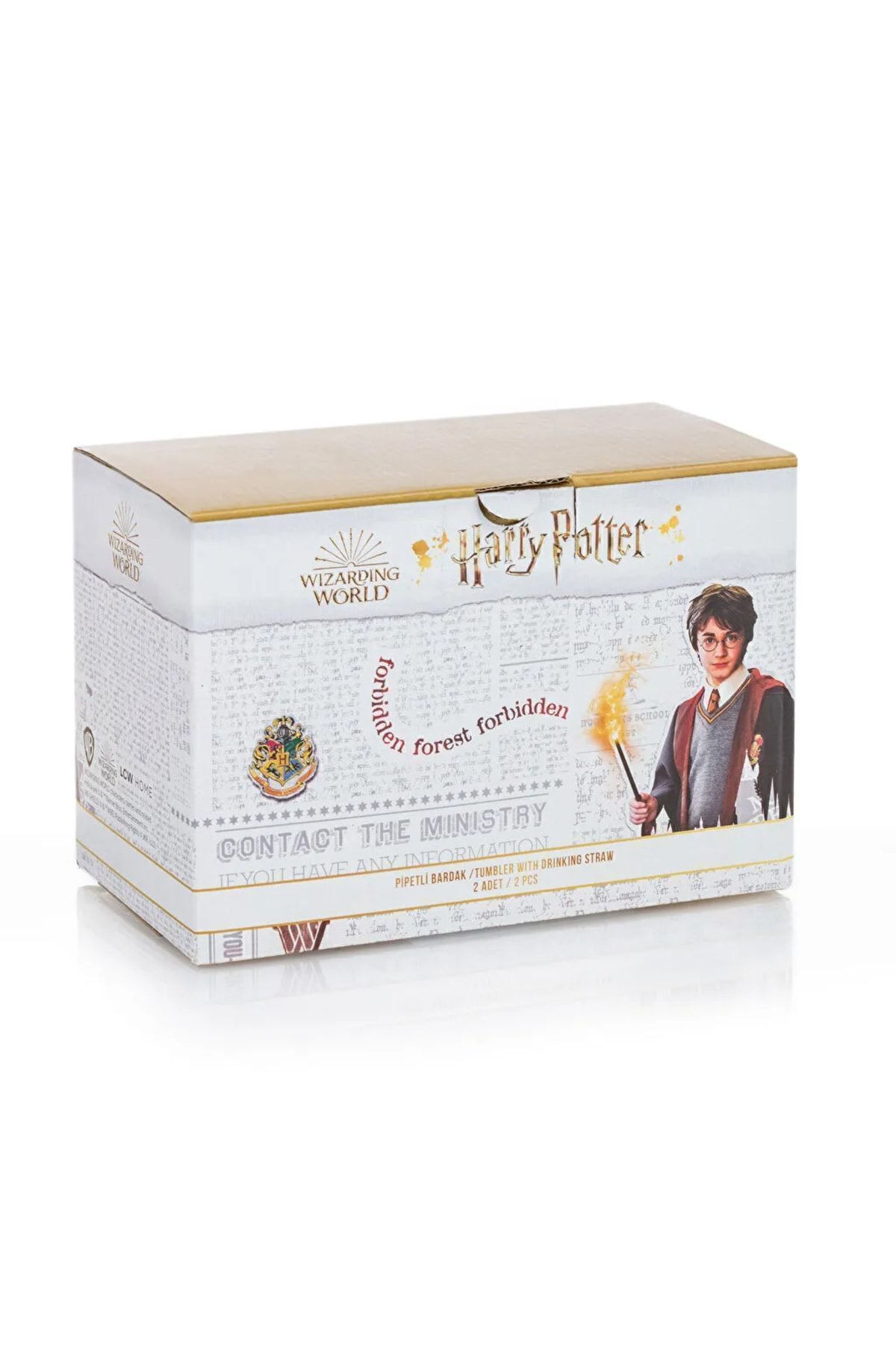LC Waikiki-LCW HOME Harry Potter Printed Glass with Straw 2 Pack 450 Ml 5