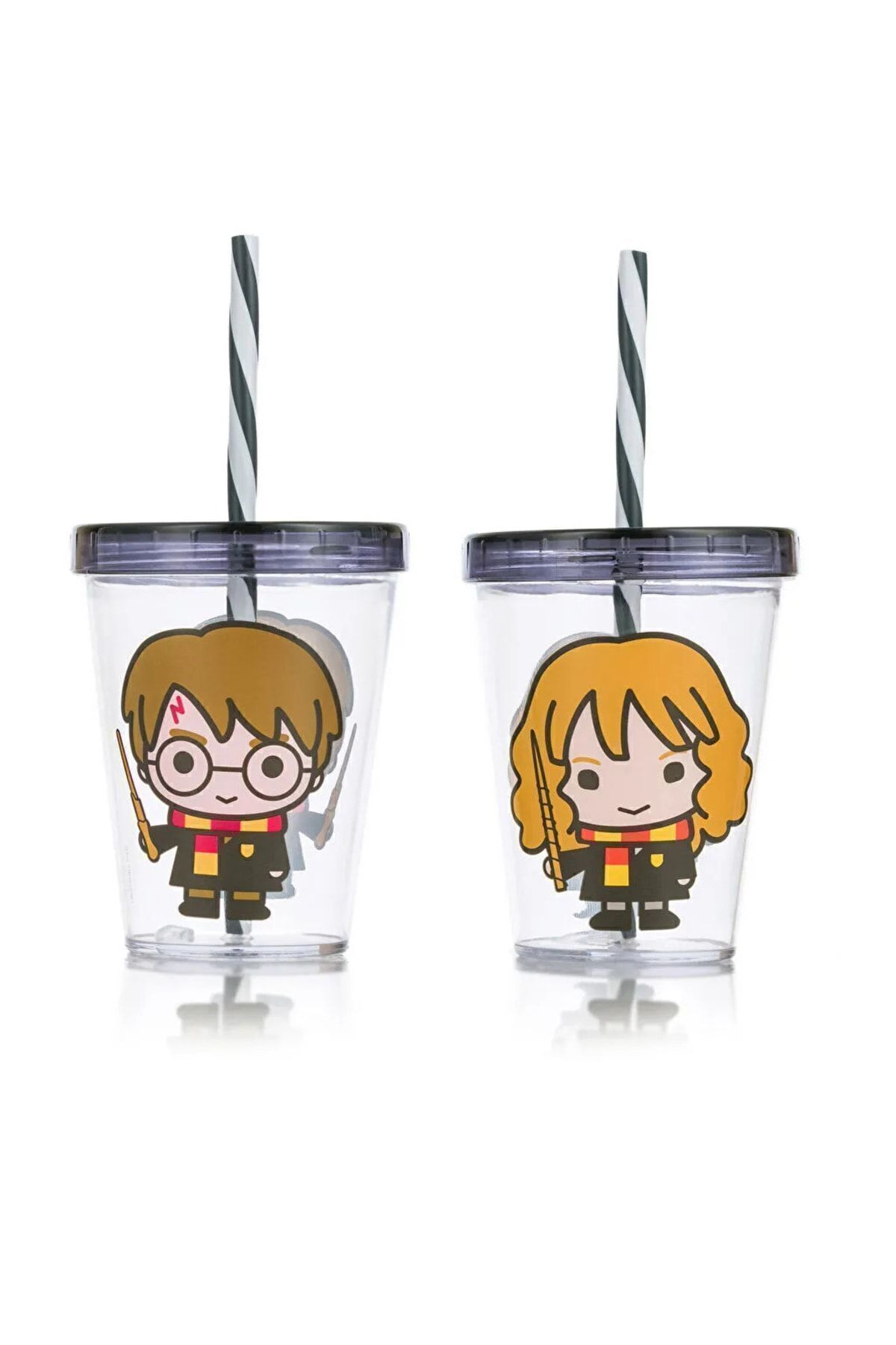 LC Waikiki-LCW HOME Harry Potter Printed Glass with Straw 2 Pack 450 Ml 4