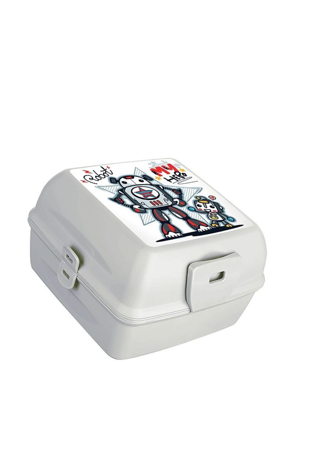 Gönül İşlerim-LOCKING LID, 4 COMPARTMENTS FEEDING SET & LUNCH BOX WITH SPOON AND FORK 1