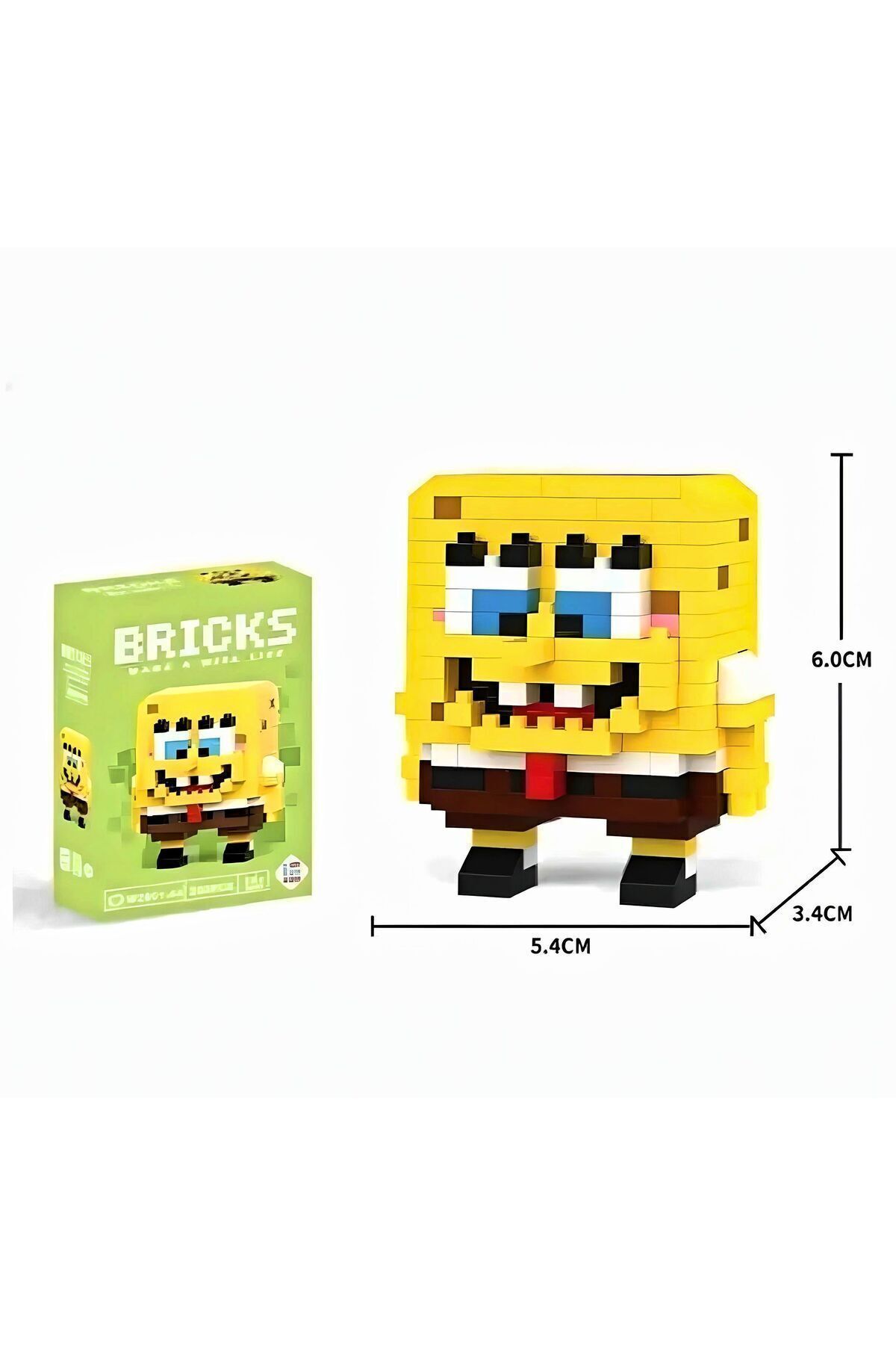 DEK-SpongeBob, Patrick and the Crab Man - 3-Piece 3D Puzzle Gift Figure Building Blocks Puzzle 4