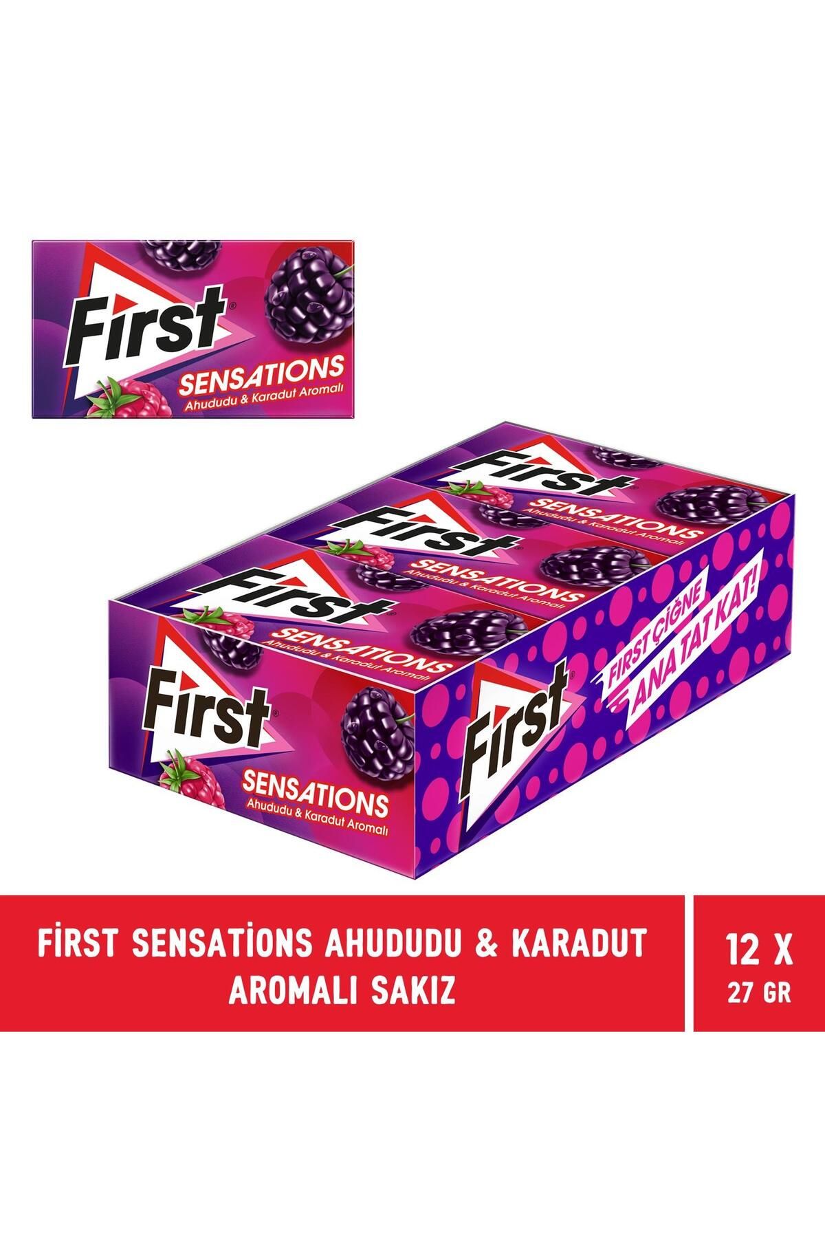 First-Sensations Raspberry & Blackberry Flavored Chewing Gum 27 Gr - 12 Pieces 2