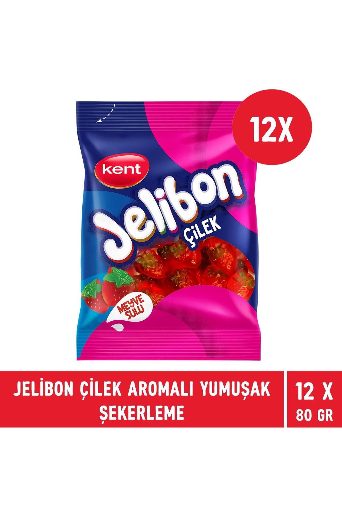 Jelibon-Strawberry Flavored Soft Confectionery 80 Gr - 12 Pieces 3