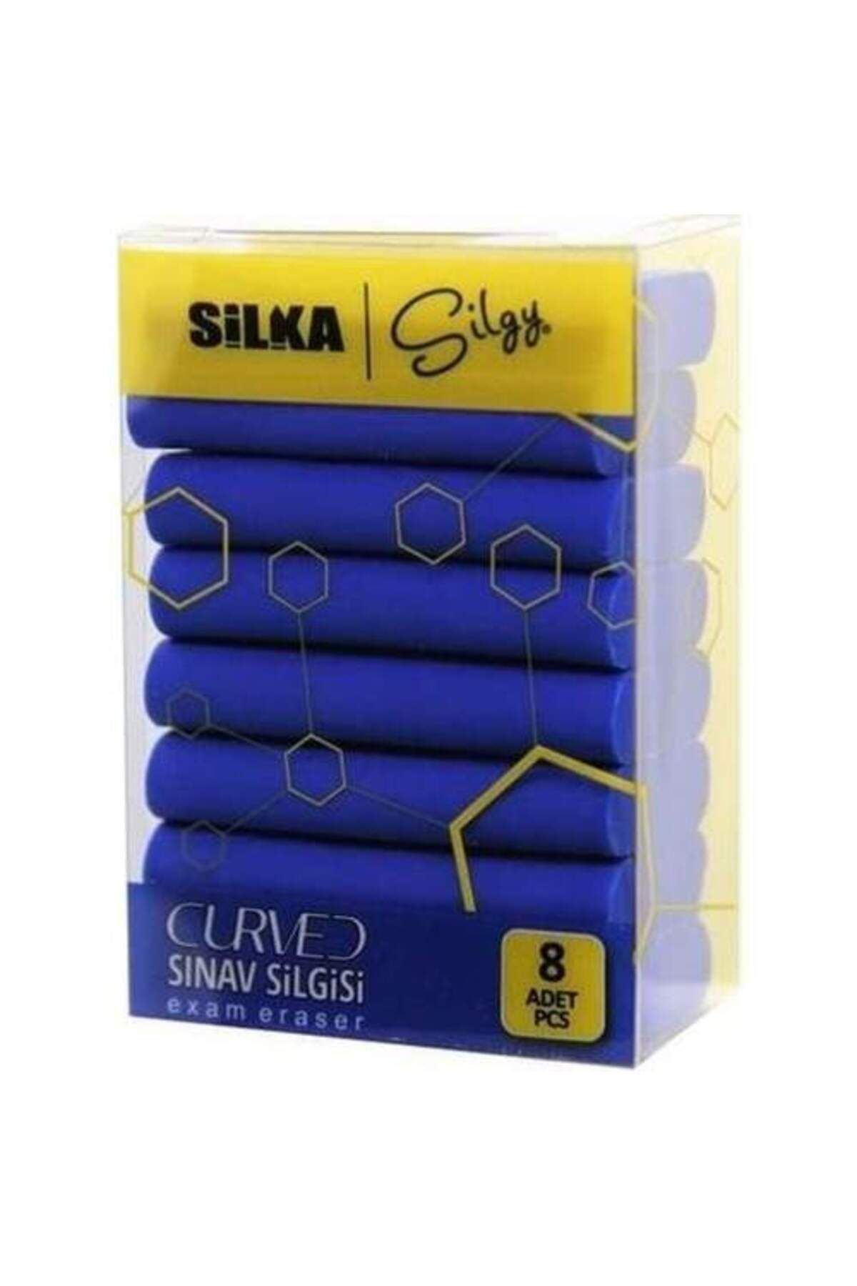 Silka Curved Sınav Silgisi 8'li