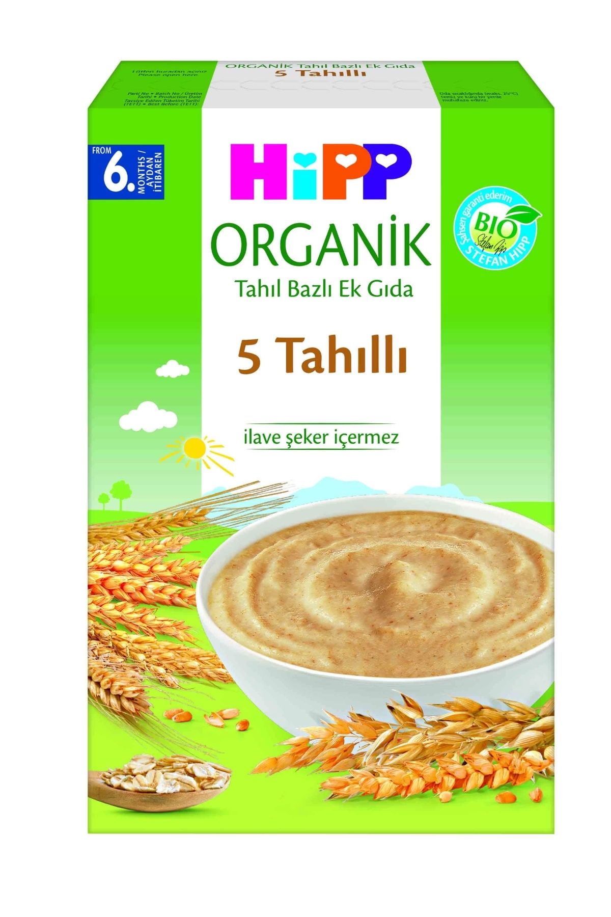 Hipp Organik 5 Tahıllı Tahıl Bazlı Kaşık Maması 200 gr