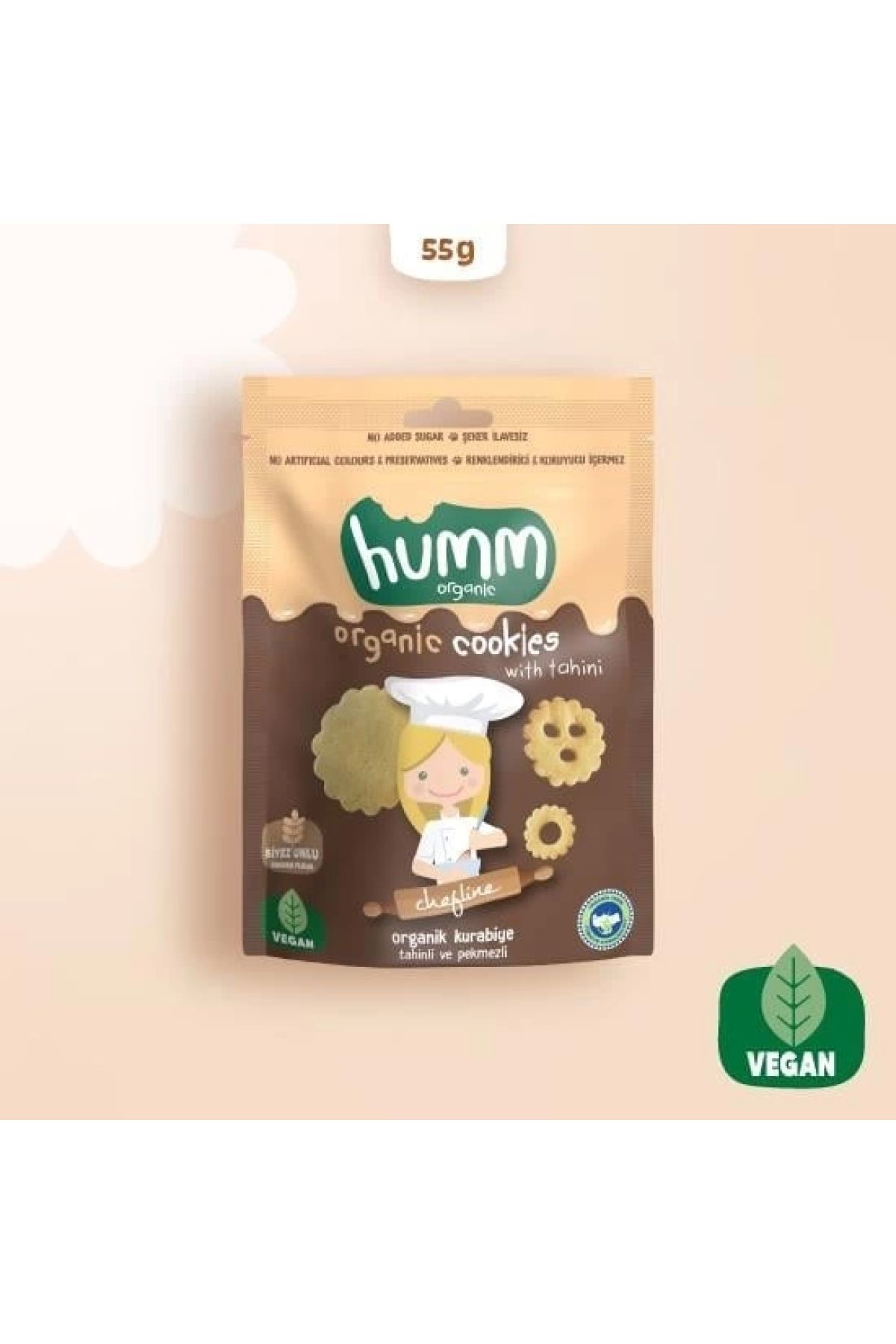 Humm Organik Tahinli Ve Pekmezli Vegan Kurabiye 55 gr