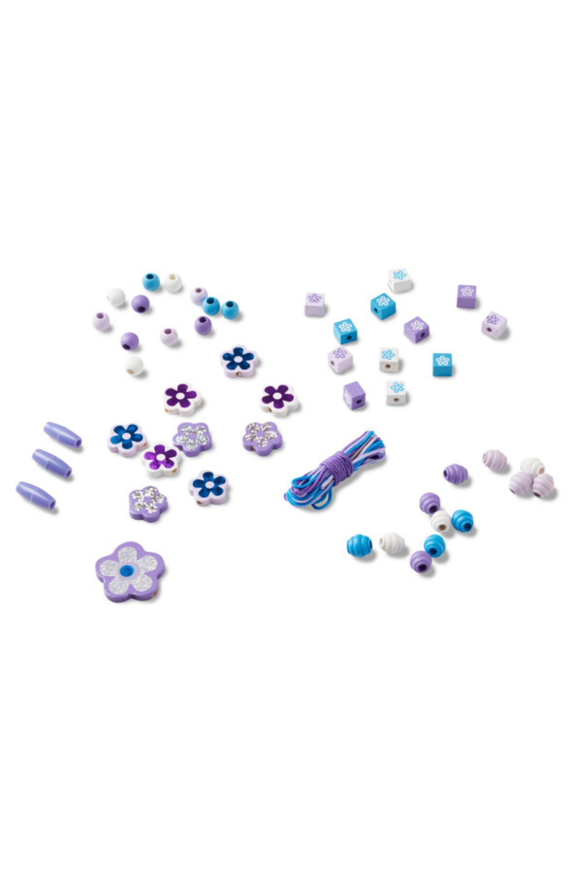 اسباب بازی های آموزشی Melissa Doug توالی مهره چوبی ملیسا و داگ گلهای درخشان Melissa & Doug