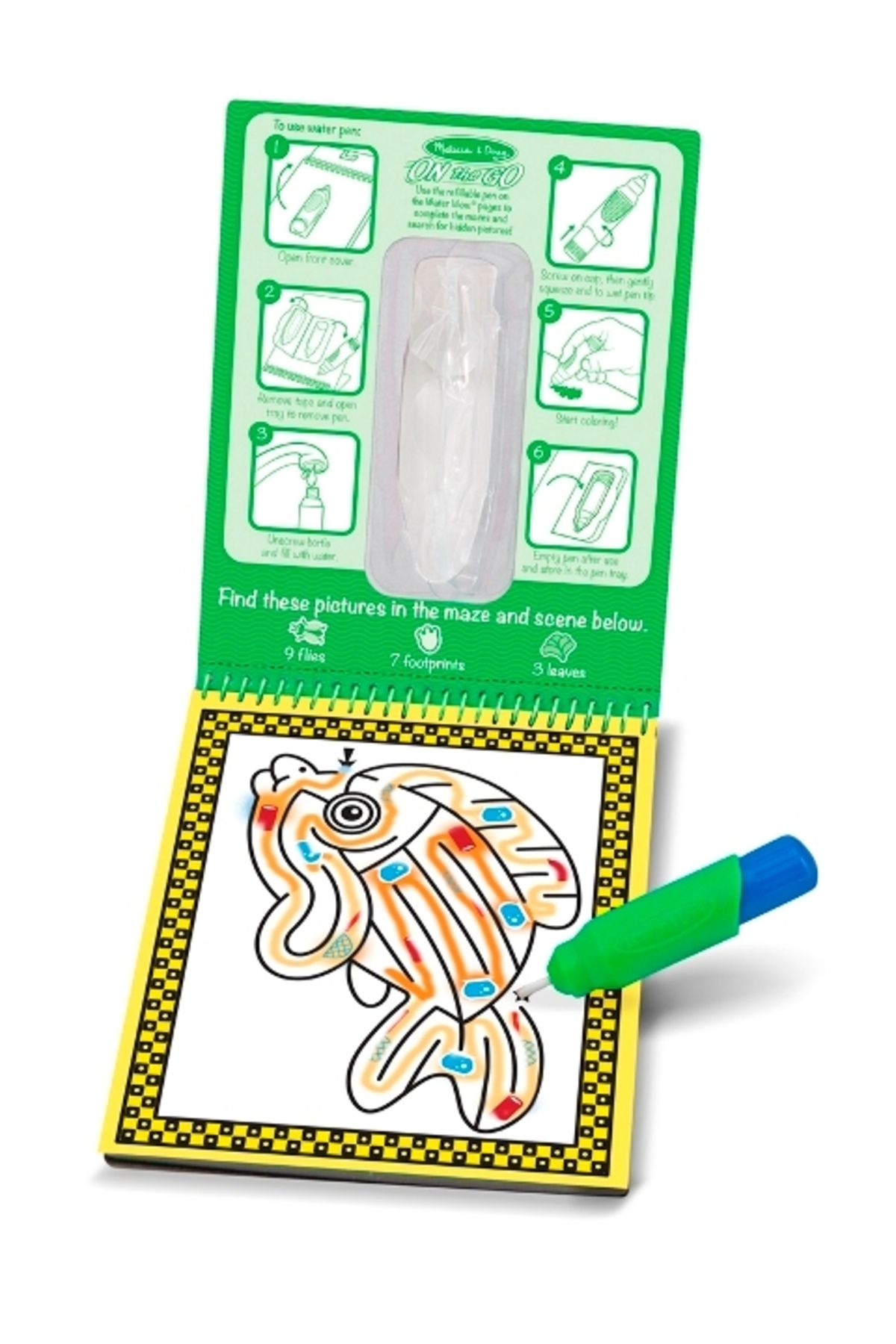 کتاب های فعالیت و آموزشی Melissa Doug ملیسا داگ آب وای! رنگ آمیزی با حیوانات خانگی Melissa & Doug