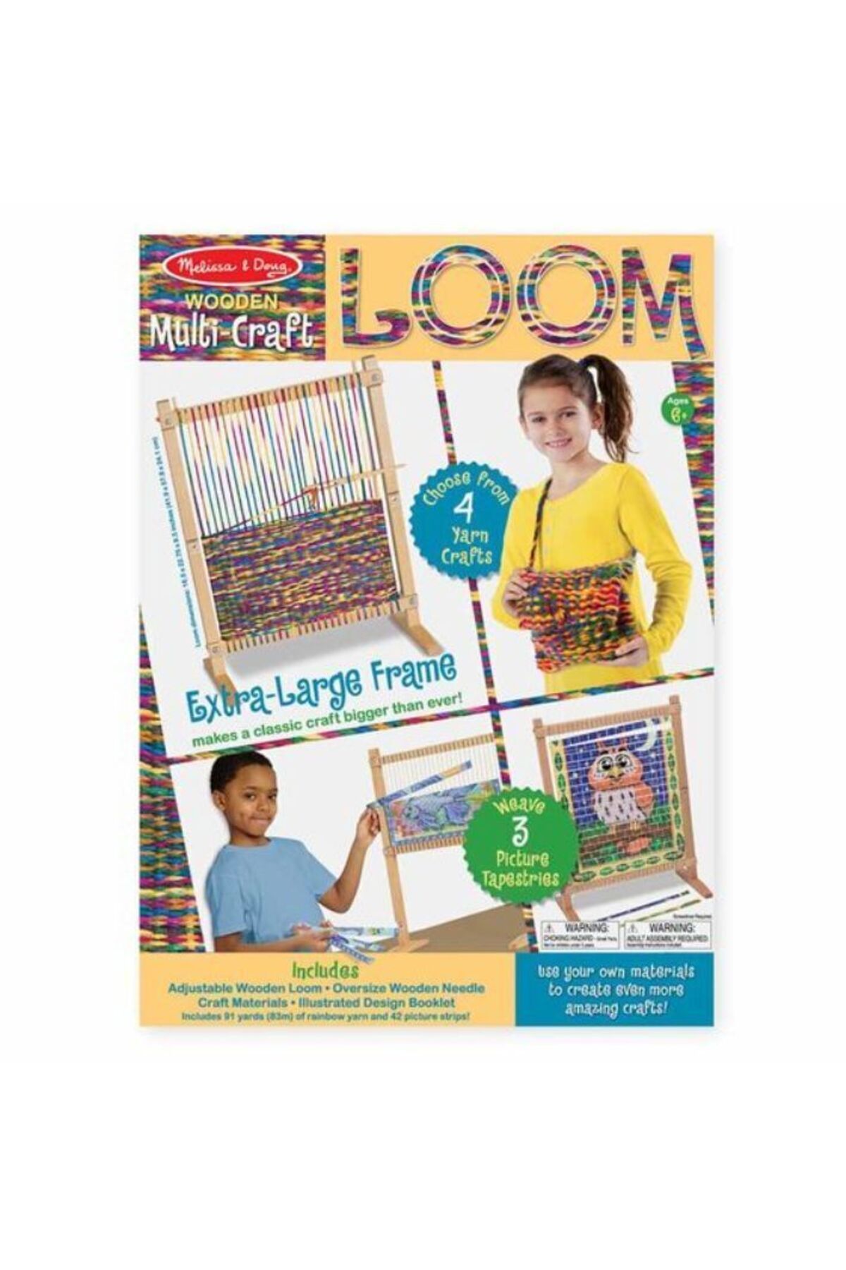 اسباب بازی های آموزشی Melissa Doug مجموعه تماس بافی ملیسا و داگ Melissa & Doug