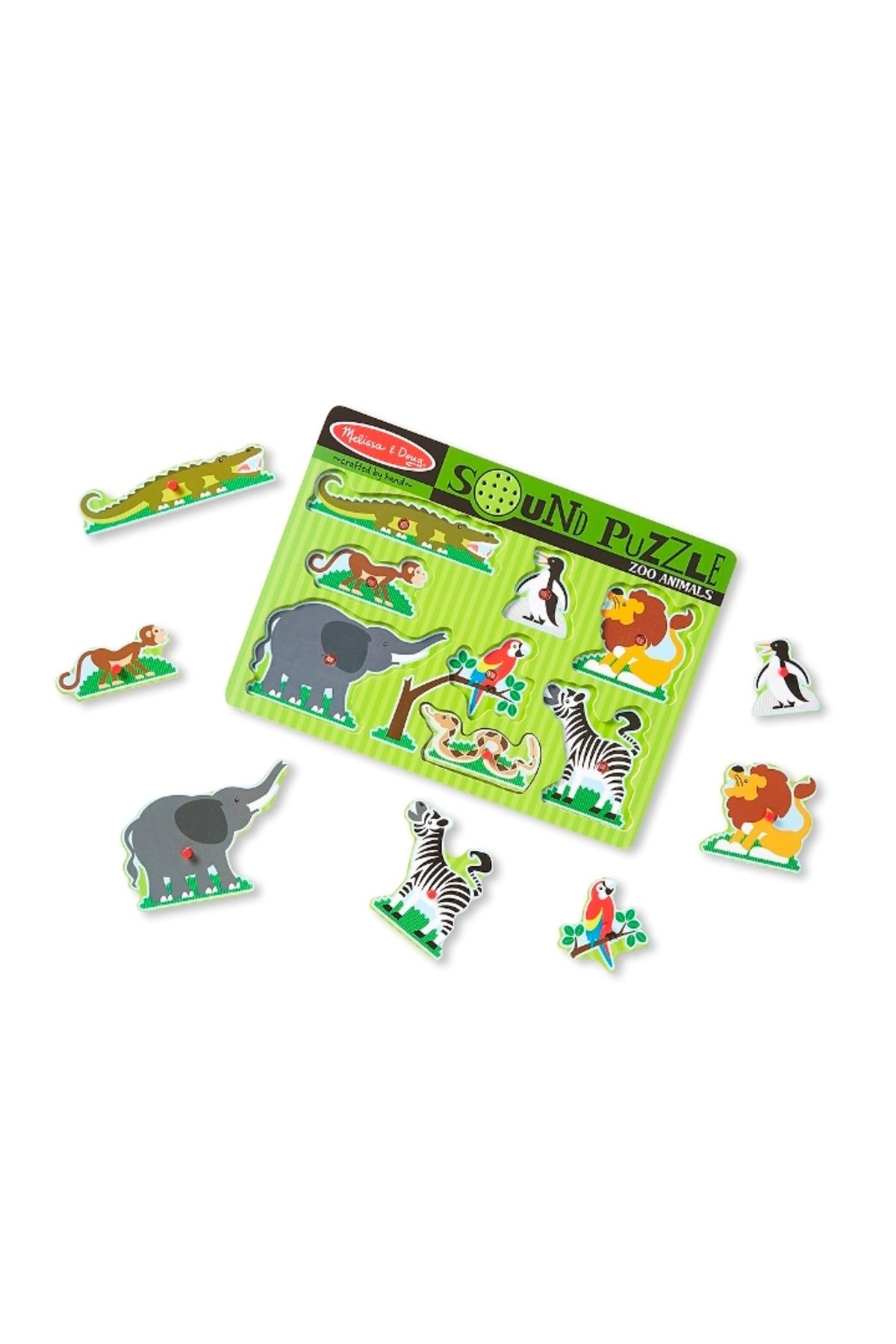 پازل مردانه و زنانه Melissa Doug معمای صوتی ملیسا داگ باغ وحش Melissa & Doug