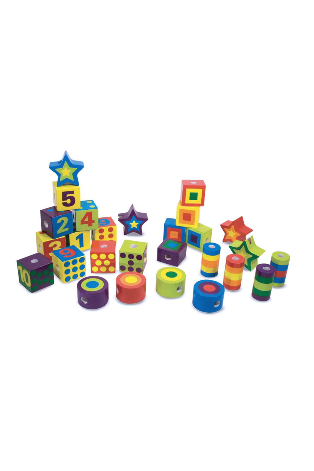 لوازم کاردستی مردانه و زنانه Melissa Doug خط مهره چوبی ملیسا داگ Melissa & Doug
