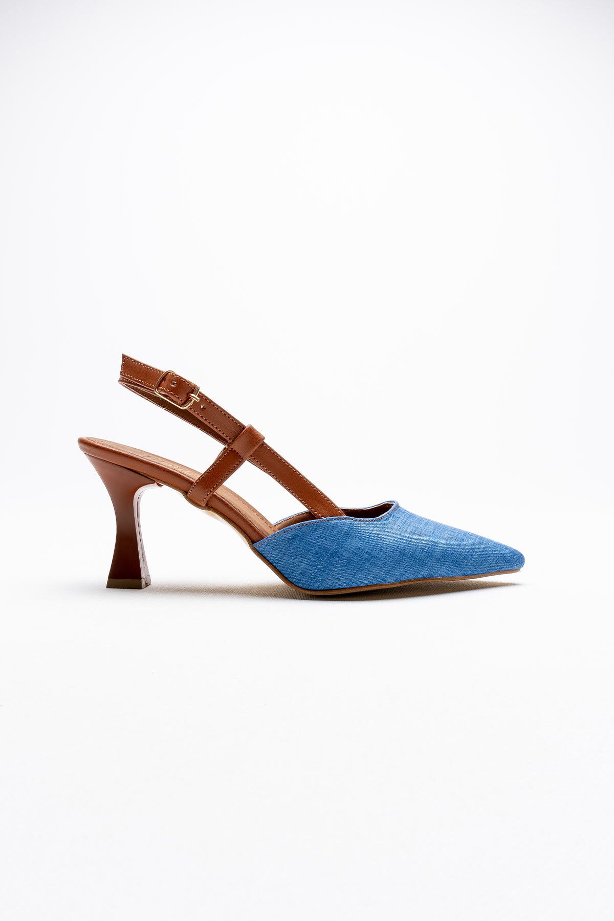 Serenity-Blue Women's Heeled Shoes - Tr150Y24E 2