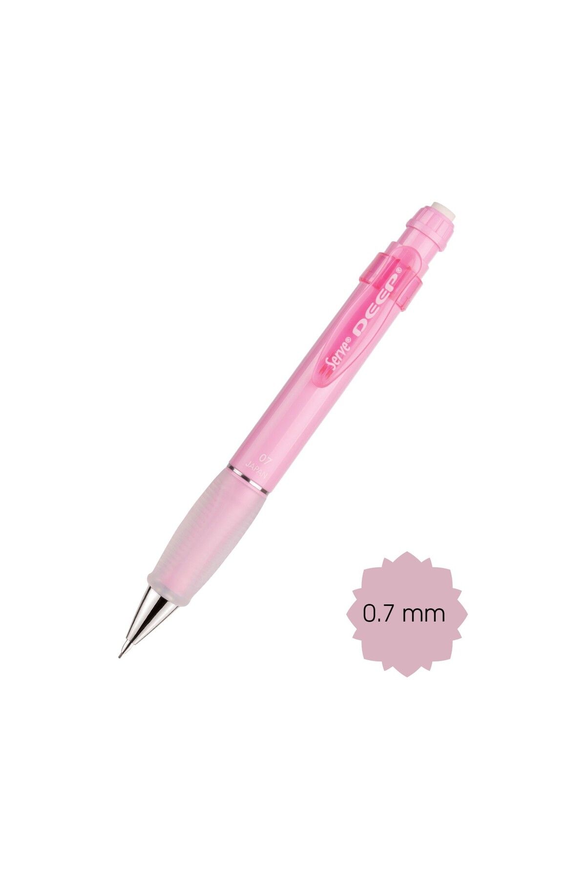 Serve Deep Pastel 0.7mm Mekanik Kurşun Kalem - Candy Pink