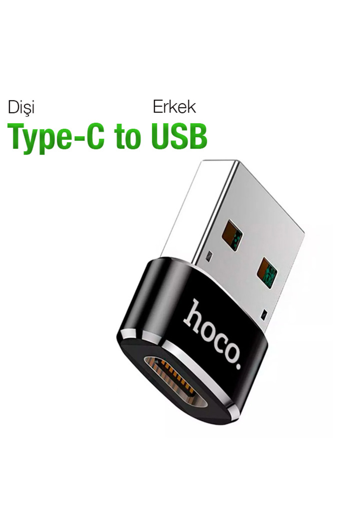 Hoco-Ua6 Erkek Usb To Dişi Type-c Dönüştürücü Çevirici Adaptör 4