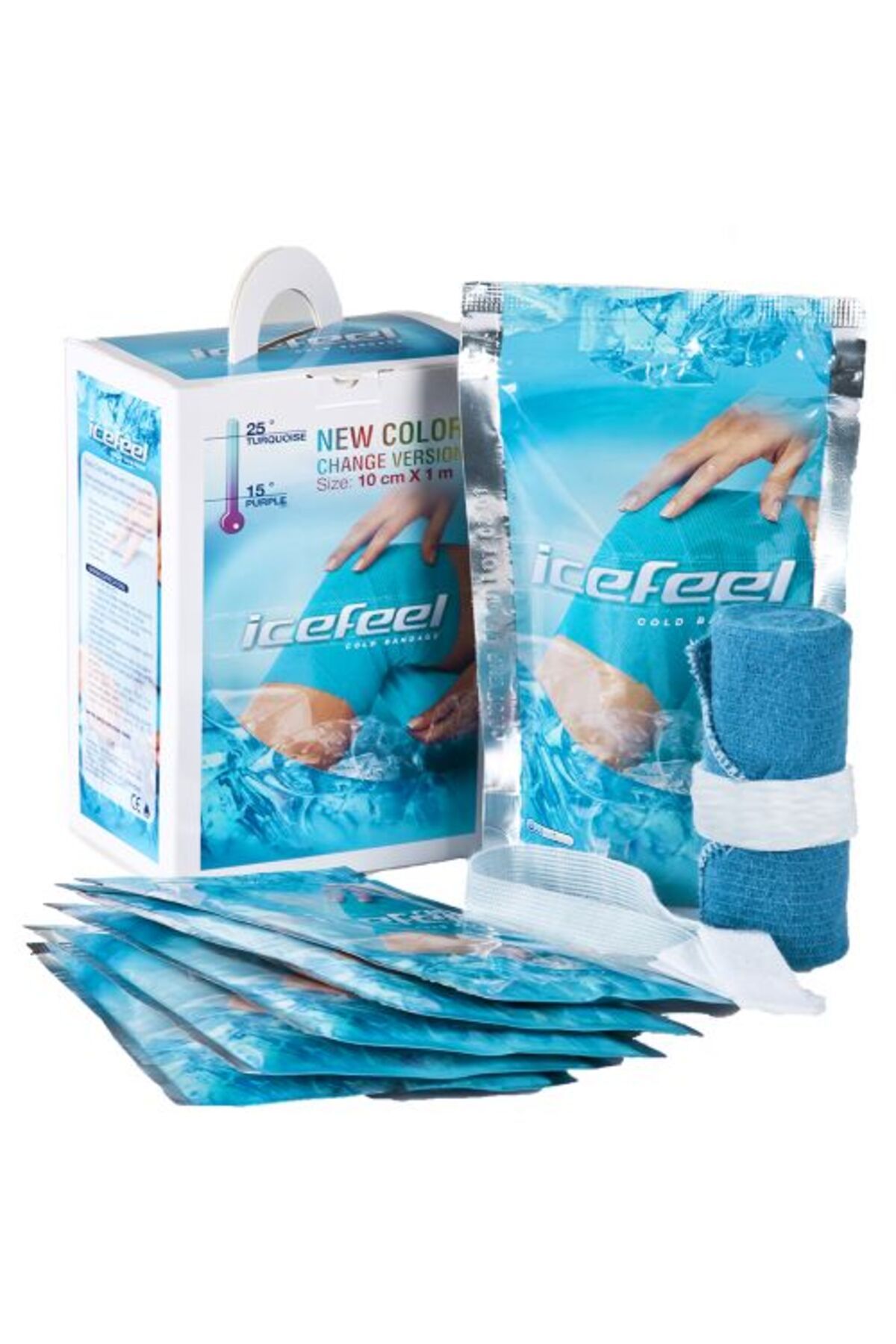 Icefeel-ضمادة باردة 10 سم × 1 م 2