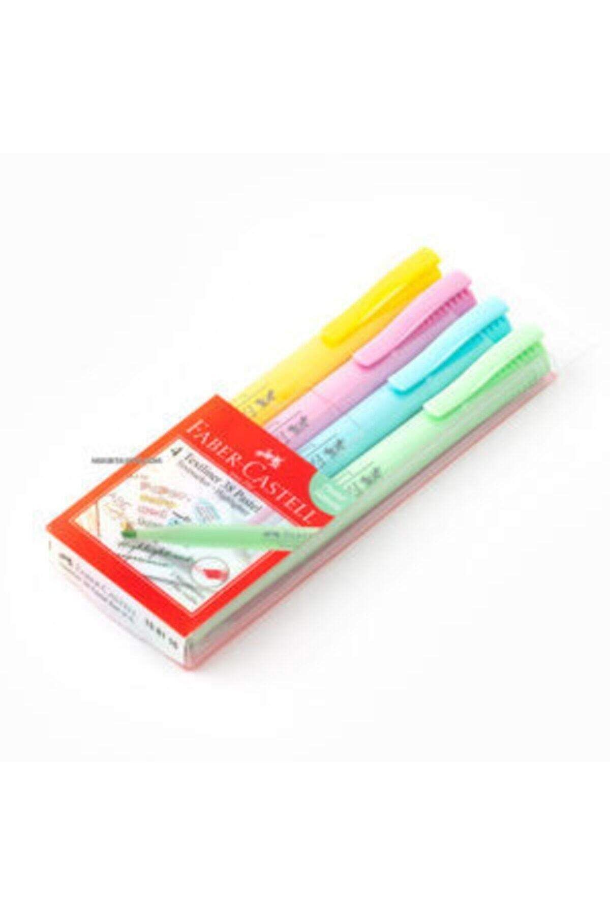 Faber Castell Textliner Fosforlu Kalem Pastel 4lü