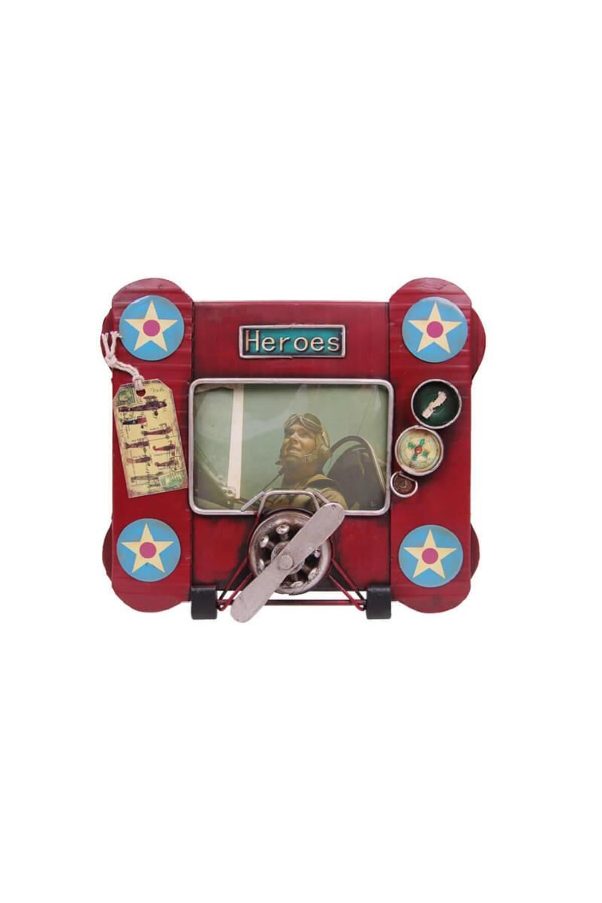 ascent store Dekoratif Metal Çerçeve Uçak Temalı Vintage Hediyelik