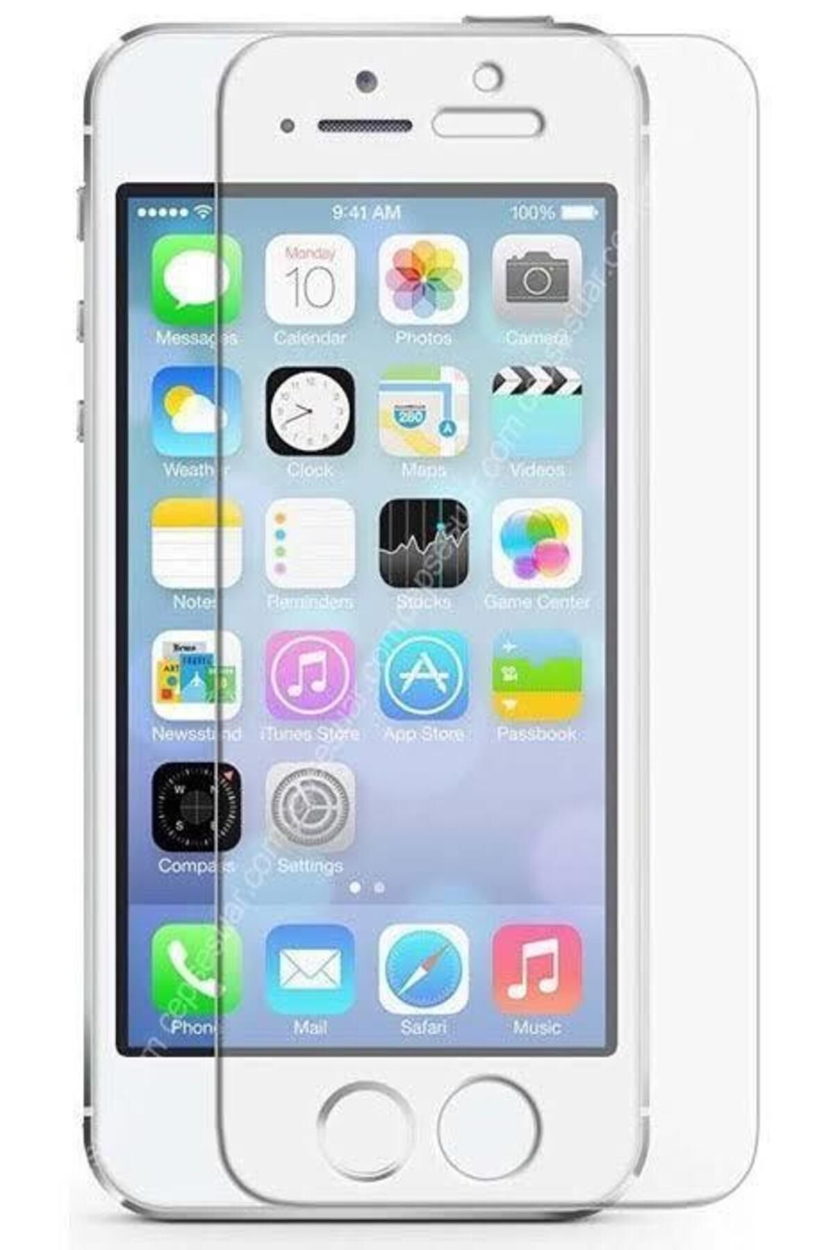 LalMagaza NANO Teknoloji Cam İPHONE 8g Beyaz Kırılmaz Cam Ekran Koruyucu