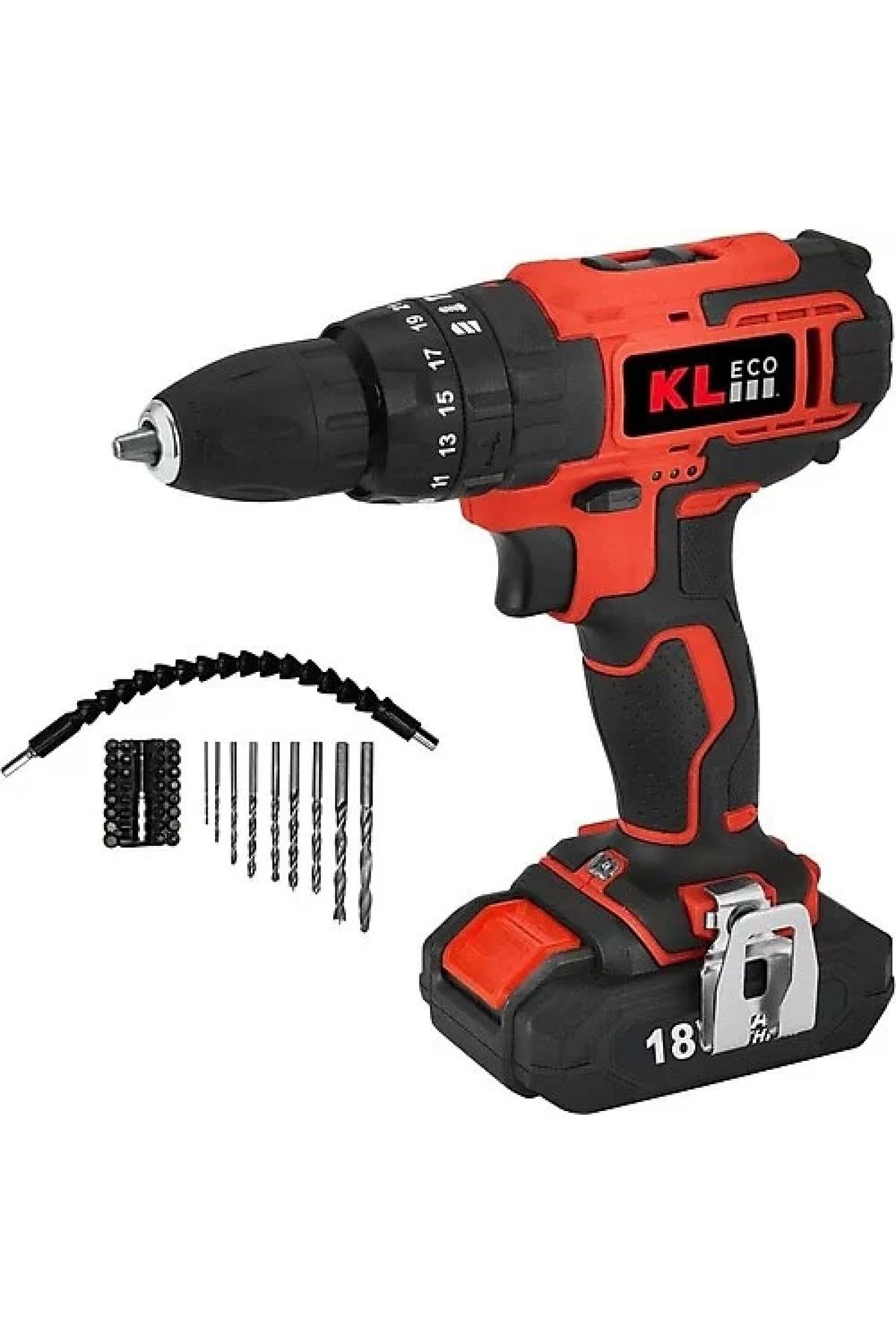 Elioure 18V/2Ah Li-ion Şarjlı Darbeli Matkap Ke18dm-20db