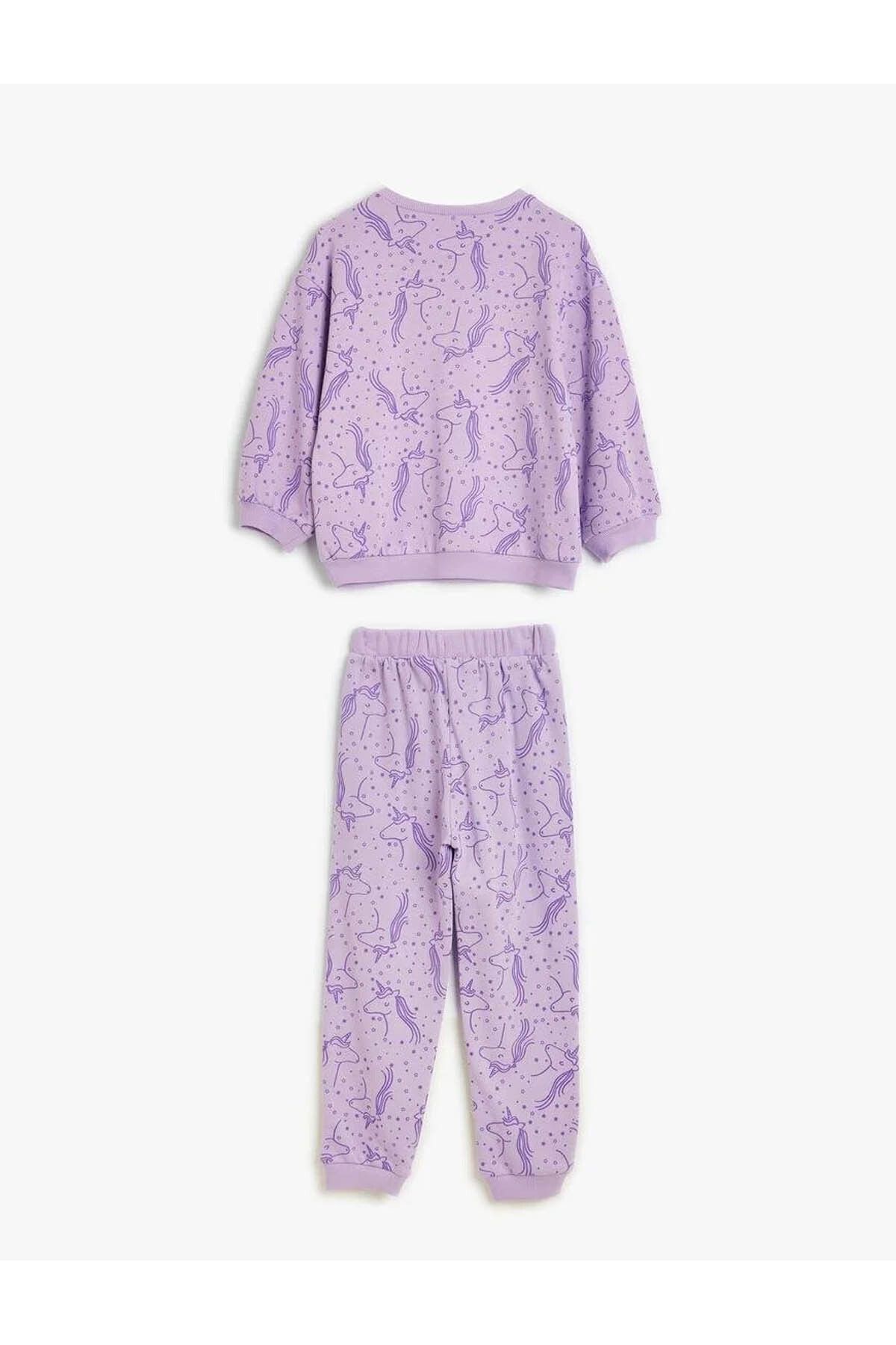 Koton-Lilac Baby Girl Set - Bottom-Top Set 5Wmg10055Ak 3