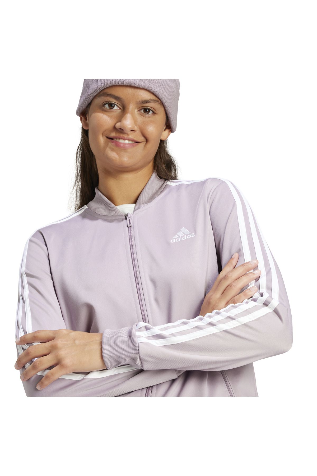 adidas-W 3S Tr Ts Purple Women's Tracksuit Set Is0852 3