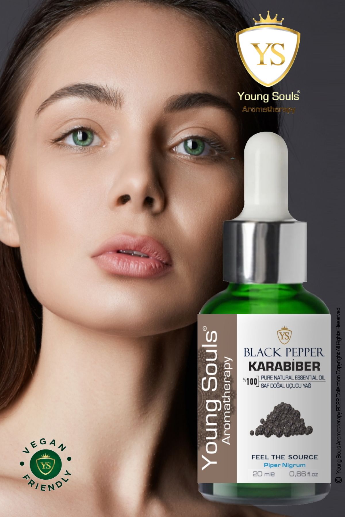 عطر درمانی جوان سولز اسانس فلفل سیاه اسانس فلفل سیاه 20 میلی لیتر YOUNG SOULS