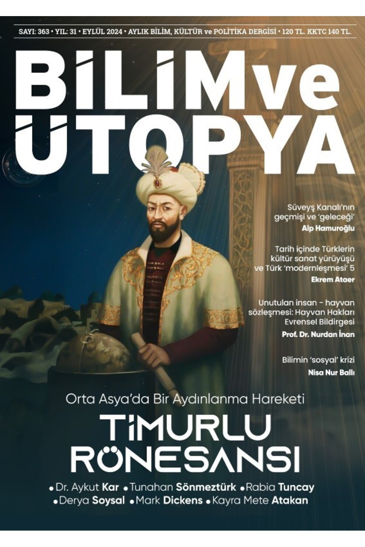 Bilim ve Ütopya Dergi 363.Sayı Eylül 2024