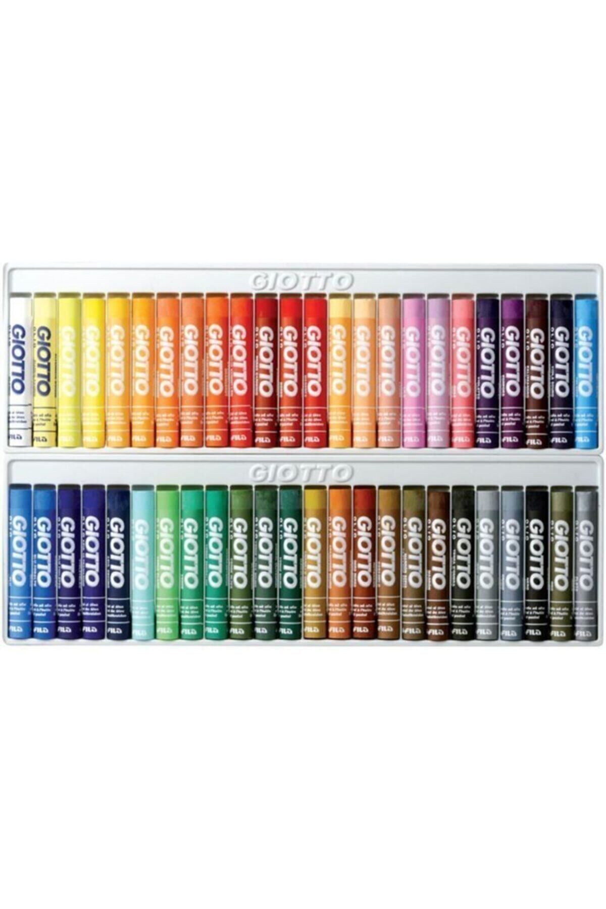 Giotto Beyaz Yağlı Silindir 48'li Pastel Boya