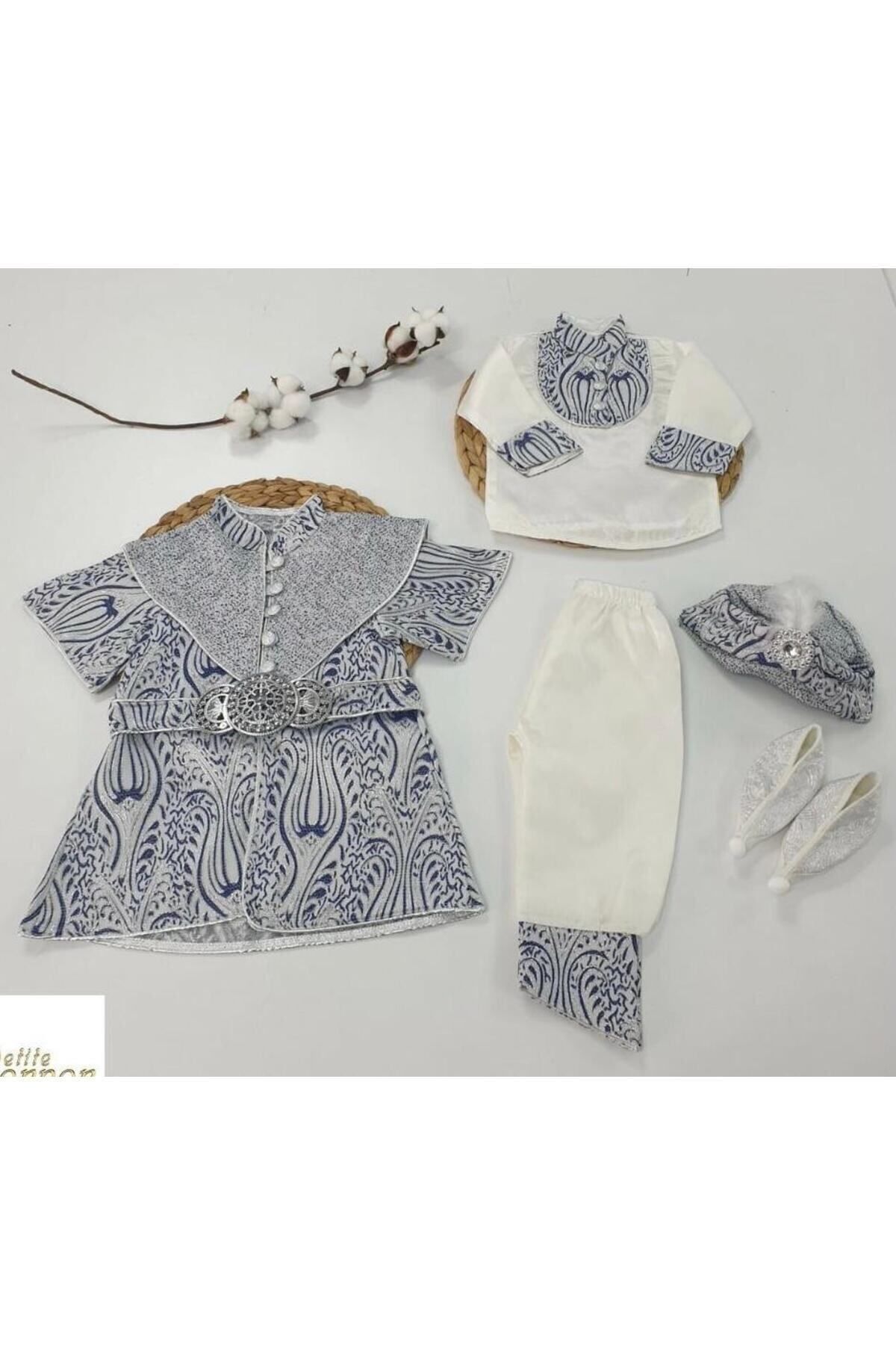 Cherub Baby Şehzade Erkek Bebek Mevlüt Ve Sünnet Kıyafeti Mevlütlük Sünnetlik Takım fotoğrafı 7 (önizleme)